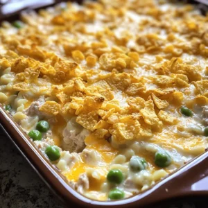 To make the classic tuna casserole, you will need the following: - 2 cans (5 oz each) tuna in water, drained - 1 cup egg noodles - 1 cup frozen peas - 1 cup cream of mushroom soup - 1/2 cup milk - 1/2 cup shredded cheddar cheese - 1/4 cup grated Parmesan cheese - 1/2 teaspoon garlic powder - 1/2 teaspoon onion powder - Salt and pepper to taste - 1/2 cup crushed potato chips (optional for topping) When measuring dry items like cheese or noodles, use a dry measuring cup. Fill the cup and level it off with a straight edge. For liquids, use a liquid measuring cup. Pour to the line for accuracy. This ensures your casserole turns out perfect every time. You can swap out some ingredients if needed. Use any canned fish if you don’t have tuna. Chicken or salmon works well too. Instead of egg noodles, you can use gluten-free pasta. If you can’t find cream of mushroom soup, any cream soup will do. Use almond milk or soy milk if you want dairy-free options. First, gather all your ingredients. You will need: - 2 cans (5 oz each) tuna in water, drained - 1 cup egg noodles - 1 cup frozen peas - 1 cup cream of mushroom soup - 1/2 cup milk - 1/2 cup shredded cheddar cheese - 1/4 cup grated Parmesan cheese - 1/2 teaspoon garlic powder - 1/2 teaspoon onion powder - Salt and pepper to taste - 1/2 cup crushed potato chips (optional for topping) Start by measuring your ingredients. This helps keep the process smooth. Next, cook the egg noodles. Boil water in a pot and add the noodles. Cook them until they are firm but tender, then drain and set aside. Now let's move to mixing the ingredients. In a large bowl, combine the drained tuna, frozen peas, cream of mushroom soup, and milk. Stir these well until they mix together. Add the cooked noodles to this bowl. Then sprinkle in the garlic powder, onion powder, salt, and pepper. Mixing gently helps keep the noodles intact. Next, fold in the shredded cheddar and grated Parmesan cheese. This adds a creamy texture and great flavor. Ensure the cheese is evenly spread throughout the mixture. Now it’s time to bake! Transfer the casserole mixture into a greased 9x9-inch baking dish. Spread it out evenly. If you like a crunchy top, sprinkle crushed potato chips over the mixture. Preheat your oven to 350°F (175°C). Bake the casserole for about 25-30 minutes. Watch for the top to get golden brown and the dish to bubble. Once done, take it out and let it cool for a few minutes. This simple process gives you a warm and tasty meal to enjoy. For the full recipe, check the earlier section. To get the right texture in your casserole, cooking the egg noodles is key. Cook them just until they are al dente. This means they should still have a slight bite. If you overcook them, they can become mushy when baked. Mixing in the cream of mushroom soup and milk also adds creaminess. Make sure to stir gently when combining the ingredients. This way, you keep the noodles intact. You can easily enhance the flavor of your tuna casserole. Adding garlic powder and onion powder gives it a nice savory touch. If you want more flavor, consider adding a splash of hot sauce or Worcestershire sauce. Fresh herbs like parsley or dill can also brighten the dish. You could even mix in some sautéed onions or bell peppers for extra depth. Experiment to find the perfect balance for your taste buds! Presentation makes a big difference. For a lovely touch, sprinkle crushed potato chips on top right before baking. This adds a nice crunch and a golden color. Once it's out of the oven, let it cool for a few minutes. Serve it in a nice dish to impress your family or guests. You can also garnish with fresh herbs for a pop of color. For a fun twist, serve individual portions in ramekins for a cozy feel. {{image_2}} To make a gluten-free tuna casserole, swap out the egg noodles. You can use gluten-free pasta, like brown rice or quinoa noodles. They cook similarly and taste great. Just check the package for cooking times. This change keeps the dish safe for those with gluten issues. You can add many fun ingredients to your casserole. Try diced bell peppers for color and flavor. Mushrooms also work well if you like a richer taste. Chopped olives add a salty kick, while fresh herbs like parsley brighten up the dish. Each option gives a new twist to the classic recipe. Cheese makes the casserole creamy and tasty. While cheddar is a classic choice, you can mix it up. Mozzarella offers a stretchy texture, while pepper jack adds a spicy kick. For a stronger flavor, use feta or gouda. Mixing two kinds of cheese can provide depth and richness to your dish. After enjoying your Classic Tuna Casserole, let it cool to room temperature. Place leftovers in an airtight container. Ensure you seal it well to keep the dish fresh. Store it in the fridge for up to 3-4 days. It’s a great way to enjoy a quick meal later! To reheat, you can use the oven or microwave. For the oven, preheat it to 350°F (175°C). Place the casserole in an oven-safe dish and cover it with foil. Bake for about 15-20 minutes, or until it’s hot. If using a microwave, place a single serving on a microwave-safe plate. Heat for 1-2 minutes, checking to avoid overcooking. You can freeze Classic Tuna Casserole if you want to keep it longer. Before freezing, cool the casserole completely. Transfer it to a freezer-safe container or wrap it tightly in plastic wrap. Label it with the date. It can last up to 2-3 months in the freezer. When ready to eat, thaw it in the fridge overnight before reheating. Enjoy your meal later with ease! Classic Tuna Casserole stays good in the fridge for about three to four days. Store it in an airtight container to keep it fresh. If you notice any off smell or mold, it is best to throw it away. Yes, you can make this dish ahead of time. Prepare the casserole and store it in the fridge before baking. Just cover it tightly with foil. When you are ready to cook it, bake it straight from the fridge. You may need to add a few extra minutes to the baking time. Tuna Casserole tastes great with simple sides. Here are some good choices: - A fresh green salad with a light dressing - Steamed broccoli or green beans - Garlic bread for a crunchy touch - Sliced tomatoes with a sprinkle of salt These sides balance the creamy casserole and add freshness. Enjoy your meal! You can find the Full Recipe to make your own Classic Tuna Casserole above. This post shared all you need for a great Classic Tuna Casserole. We covered the ingredients, measuring tips, and how to prep them. You learned cooking steps, baking methods, and serving ideas. I shared tips for great texture, flavor boosts, and fun presentation. You discovered variations for gluten-free diets and cheese options. Finally, we talked about storage, reheating, and answered common questions. Now, you can create a tasty dish that everyone will enjoy. Get cooking and have fun making this recipe your own!