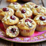 Here is the detailed list of ingredients for Cherry Almond Protein Muffins: - 1 cup almond flour - 1/2 cup rolled oats - 1/2 cup protein powder (vanilla or unflavored) - 1/4 cup honey or maple syrup - 1/2 cup Greek yogurt - 2 large eggs - 1/2 cup unsweetened almond milk - 1 tsp baking powder - 1/2 tsp baking soda - 1/2 tsp salt - 1 cup fresh or frozen cherries, pitted and halved - 1/4 cup sliced almonds (for topping) - 1 tsp almond extract These ingredients make a tasty and healthy treat. Almond flour gives a nice texture and flavor. Rolled oats add fiber and keep you full. Protein powder packs a protein punch. Honey or maple syrup sweetens the muffins just right. Greek yogurt keeps them moist and adds protein. Eggs help bind everything together. Almond milk keeps them dairy-free, but regular milk works too. Baking powder and baking soda help the muffins rise. Salt boosts all the flavors. Cherries add sweetness and a pop of color. Sliced almonds on top add crunch and beauty. You can find the complete recipe with instructions in the Full Recipe section. This mix of ingredients makes every bite a delight. Enjoy baking these muffins! Start by preheating your oven to 350°F (175°C). This heat level ensures even baking. Next, line your muffin tin with paper liners. If you prefer not to use liners, lightly grease each cup with oil or butter. This step helps the muffins release easily after baking. In a large bowl, combine the almond flour, rolled oats, protein powder, baking powder, baking soda, and salt. Whisk them together until the mix is smooth and free of lumps. This blend gives the muffins a great base and texture. In another bowl, whisk together the honey or maple syrup, Greek yogurt, eggs, almond milk, and almond extract. Mixing these wet ingredients is key. They add moisture and flavor, making your muffins tasty and soft. Gradually pour the wet mix into the dry mix. Use a spatula to stir gently. It is important to mix just until combined. Overmixing can make the muffins tough. You want a light and airy texture. Divide the batter into your prepared muffin tin, filling each cup about 2/3 full. Top each muffin with sliced almonds for crunch. Bake in your preheated oven for 18-20 minutes. The muffins are ready when they turn golden and a toothpick comes out clean. Once done, cool them in the pan for about 5 minutes. Then, transfer the muffins to a wire rack to cool completely. Enjoy the delicious aroma filling your kitchen! You can find the full recipe above for more details. The texture of your muffins comes from each ingredient. Almond flour gives a nice, moist base. Rolled oats add heartiness and chew. Protein powder boosts nutrition without making them dry. Greek yogurt keeps them soft and fluffy. Eggs bind everything together and add structure. Baking powder and baking soda help them rise, creating that perfect muffin dome. If you have allergies or dietary needs, you can swap some ingredients. For gluten-free muffins, use certified gluten-free oats. If you're vegan, replace eggs with flax eggs or applesauce. Use maple syrup instead of honey for a vegan sweetener. If you’re nut-free, try oat flour instead of almond flour. To make these muffins even tastier, consider adding extra flavors. A dash of cinnamon can warm up the taste. You might also add dark chocolate chips for a sweet twist. Consider mixing in some shredded coconut for texture. Or, how about a splash of vanilla extract to enhance the almond flavor? Enjoy experimenting to find your perfect blend! For the full recipe, check out the Cherry Almond Protein Muffins. {{image_2}} You can swap cherries for many other fruits. Blueberries, raspberries, or diced apples work well. Each fruit adds its unique flavor. For instance, blueberries bring a burst of sweetness. Apples add moisture and a slight crunch. Experiment with seasonal fruits to keep it fresh. There are many types of protein powder you can use. Whey protein is popular and blends easily. Plant-based powders like pea or brown rice are great for vegans. Each type can change the muffin's texture and taste. For example, whey creates a softer muffin, while plant-based options may make them denser. To make these muffins vegan-friendly, replace eggs with flax eggs. Mix one tablespoon of ground flaxseed with three tablespoons of water. Let it sit until it thickens. You can also use almond yogurt instead of Greek yogurt. Maple syrup can replace honey for sweetness. These swaps keep the muffins tasty and plant-based. For the complete recipe, refer to the [Full Recipe]. To keep your Cherry Almond Protein Muffins fresh, store them in an airtight container. This helps keep moisture in and prevents them from drying out. You can keep them at room temperature for up to three days. For longer storage, place them in the fridge. They will stay fresh for about a week if stored properly. If you want to enjoy these muffins later, freezing is a great option. Make sure the muffins are fully cooled. Wrap each muffin in plastic wrap or foil. Then, place them in a freezer-friendly bag or container. This way, they won’t stick together. You can freeze them for up to three months and still enjoy their great taste! When you’re ready to eat a muffin, reheating is easy. You can use a microwave for about 15 to 30 seconds. This warms the muffin without drying it out. If you prefer a crispier texture, heat them in an oven at 350°F (175°C) for about 5 to 10 minutes. This makes the muffins warm and tasty again! Yes, you can use frozen cherries. They work well in this recipe. Just make sure to thaw them first. Pat them dry with a paper towel to remove excess moisture. This helps prevent a soggy muffin. If you use frozen cherries, the muffins may be a bit softer, but they will still taste great. You can add Greek yogurt or cottage cheese to boost protein. Both add creaminess to the muffins. You can also use nut butter like almond or peanut butter. These options mix well and enhance the flavor. Chia seeds or flaxseeds are good too. They add protein and healthy fats. If you need a substitute for almond flour, try oat flour or coconut flour. Both give a nice texture to the muffins. You can also use all-purpose flour, but it will change the taste. If using coconut flour, use less. It absorbs more liquid than almond flour. These muffins can last for about 3 to 5 days at room temperature. Store them in an airtight container to keep them fresh. You can also freeze them for up to 3 months. To check freshness, look for any signs of mold or off smells. In this post, we explored a delicious muffin recipe packed with healthy ingredients. We detailed the key components like almond flour, fruit, and protein powder. You learned step-by-step instructions for mixing and baking with helpful tips along the way. Remember, you can customize this recipe to suit your taste. Try different fruits or even make it vegan! Keep your muffins fresh with proper storage and freeze extras for later. Enjoy your baking journey and the tasty rewards that follow!