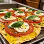 - 4 large flour tortillas - 1 cup marinara sauce - 2 cups fresh mozzarella cheese, sliced - 1 large ripe tomato, sliced - 1/4 cup fresh basil leaves - 2 tablespoons olive oil - Salt and pepper, to taste - Red pepper flakes (optional, for spice) To make a great Margherita Tortilla Pizza, you need fresh and simple ingredients. The flour tortillas serve as a nice base. I love using large ones to give you more pizza per slice. Next, the marinara sauce adds a flavorful touch. Choose a good quality sauce for the best taste. Fresh mozzarella is key to this dish. It melts beautifully and gives that classic pizza flavor. I always slice my mozzarella thickly to keep it cheesy and gooey. The ripe tomato adds freshness. Slice it thin for even coverage. Basil is a must for that authentic Margherita taste. I use fresh leaves for a burst of flavor. Olive oil helps crisp up the tortillas. Seasoning is essential; I like using salt, pepper, and red pepper flakes for a little kick. - Additional vegetables (e.g., bell peppers, onions) - Protein options (e.g., grilled chicken, prosciutto) Feel free to get creative! You can add more vegetables like bell peppers or onions for extra flavor. If you want protein, try grilled chicken or prosciutto. These options make your pizza even more filling. - Baking sheet - Parchment paper - Brush for olive oil For equipment, you need a baking sheet to hold your pizzas. Using parchment paper makes cleanup easy. A brush for olive oil is a handy tool to ensure each tortilla has that golden touch. With these ingredients and tools, you're ready to make a delicious Margherita Tortilla Pizza. For the full recipe, check out the detailed steps! - Preheat your oven to 400°F (200°C). - Line a baking sheet with parchment paper. - Brush each tortilla lightly with olive oil. - Spread marinara sauce on each tortilla. - Layer mozzarella and tomato slices. - Season with salt, pepper, and red pepper flakes. - Bake for 10-12 minutes until cheese is bubbly. This method is simple and quick. You can enjoy a delicious meal in just about 20 minutes. Each step builds flavor and texture. The tortillas get crispy while the cheese melts beautifully. It’s a great way to bring a fun twist to pizza night. If you want the full recipe, check out the section above. - Use fresh ingredients for the best flavor. Fresh mozzarella, ripe tomatoes, and basil shine. - Don't overload the toppings for crispy edges. A light hand keeps the tortillas crunchy. - Skipping the olive oil step is a big no. Olive oil adds flavor and helps with browning. - Not preheating the oven properly can ruin the pizza. A hot oven ensures the cheese melts and the edges crisp up. - Pair with a side salad or garlic bread for a complete meal. A fresh salad adds crunch and balance. - Drizzle with balsamic glaze for added tang. This sweet and sour touch elevates the flavors. {{image_2}} You can change the cheese to make this pizza special. Try using goat cheese or feta for a unique flavor. These cheeses add a tangy kick that pairs well with the tomatoes and basil. If you want a dairy-free option, use vegan cheese. Many brands offer tasty vegan cheese that melts well. Feel free to switch up the sauce. Instead of marinara, add pesto for a twist. Pesto brings a fresh, herby flavor that transforms your pizza. You can also add herbs like oregano or thyme. These herbs enhance the taste and make the pizza smell amazing while it bakes. You don’t have to stick to flour tortillas. Try whole wheat or gluten-free tortillas for a healthier choice. They offer a different texture and flavor. You can also use flatbreads or naan. These options give you a thicker base, which holds more toppings and adds a fun twist to your pizza. For more detailed instructions, check the Full Recipe. To keep your Margherita Tortilla Pizza fresh, store it in the fridge. First, let the pizza cool to room temperature. Next, place the slices in an airtight container. You can also use plastic wrap to cover the pizza directly. This helps keep moisture in and prevents drying out. The best containers for preserving freshness are glass or BPA-free plastic. These containers seal well and prevent smell transfer. If you use plastic wrap, ensure it covers the pizza completely. This will keep it fresh for about three days. When reheating your pizza, I recommend using the oven for the best results. Preheat your oven to 350°F (175°C). Place the pizza on a baking sheet and reheat for about 8-10 minutes. This method helps keep the crust crispy. If you prefer the microwave, place a slice on a microwave-safe plate. Add a cup of water in the microwave to prevent it from getting tough. Heat for about 30 seconds. This method is quicker but may leave the crust softer. Yes, you can freeze the assembled tortilla pizza! To do this, wrap it tightly in plastic wrap. Then, place it in a freezer-safe bag. This helps prevent freezer burn. You can freeze the pizza for up to two months. When you’re ready to eat it, remove it from the freezer and let it thaw in the fridge overnight. Then, reheat it as mentioned above. This method keeps the flavors intact and makes for a quick meal. You bake Margherita Tortilla Pizza for about 10-12 minutes. Keep an eye on it. The cheese should be bubbly and the edges crispy. If you see golden brown edges, it's done! Yes, you can prep it ahead. Assemble the pizzas, then cover them with plastic wrap. Store them in the fridge for up to a day. When ready to eat, just bake as normal. For best results, do not add basil until after baking. A fresh arugula salad pairs well with Margherita Tortilla Pizza. Toss arugula with cherry tomatoes and a light vinaigrette. A classic Caesar salad also makes a great match. Adding a simple mixed greens salad works nicely too. These salads balance the pizza’s rich flavors perfectly. Making Margherita Tortilla Pizza is easy and fun. You learned all the key steps. From required ingredients to tasty variations, this dish has it all. Remember to keep it simple for the best taste. Fresh ingredients make a big difference, so use them wisely. Avoid common mistakes for the best results. Your kitchen will smell great, and everyone will enjoy the flavors. Now, unleash your creativity and make this pizza your own!