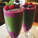 - 1 cup fresh spinach leaves - 1/2 cup mixed berries (strawberries, blueberries, raspberries) - 1 ripe banana - 1/2 cup Greek yogurt (or dairy-free alternative) - 1 cup almond milk (or any milk of your choice) - 1 tablespoon honey or maple syrup - 1 tablespoon chia seeds - Ice cubes I love using fresh ingredients in this smoothie. Spinach gives it a healthy boost. You want to wash the spinach well to remove any dirt. The mixed berries add sweetness and color. You can use any berries you like! A ripe banana makes it creamy and rich. For the base, I choose Greek yogurt. It’s thick and adds protein. If you want a dairy-free option, use coconut yogurt. Almond milk is my go-to, but you can pick any milk you enjoy. Optional add-ins can take your smoothie to the next level. Honey or maple syrup sweetens it up more. Chia seeds add fiber and omega-3s. Ice cubes make the smoothie cold and refreshing. For the full recipe, check the section above. It’s simple to make and so tasty! - Rinse the spinach leaves thoroughly. This step removes dirt and makes them clean. - Add the spinach, mixed berries, banana, Greek yogurt, and almond milk to the blender. This mix creates a tasty base. - Blend everything until smooth and creamy. You want a silky texture with no lumps. - Taste your smoothie. If it needs more sweetness, add honey or maple syrup. Blend again quickly to mix. - Pour the smoothie into a glass or bowl. This makes it easy to drink or eat. - For a beautiful look, serve in clear glasses. Top with whole berries, chia seeds, or mint. This adds color and fun. For the complete recipe, check out the Full Recipe section. Enjoy the vibrant mix of flavors! To get the perfect smoothie consistency, start with fresh spinach and berries. Use a high-speed blender for a smooth finish. Begin by blending the spinach and almond milk first. This helps break down the spinach well. After that, add the berries, banana, and yogurt. Blend until it’s creamy and there are no lumps. If the smoothie is too thick, add more milk slowly. Spinach and berries pack a punch of nutrients. Spinach is rich in iron and vitamins. It helps keep your bones strong and your skin healthy. Berries are loaded with antioxidants. They can boost your immune system and improve heart health. This smoothie is not just tasty; it’s a nutrition powerhouse. The Greek yogurt adds protein and probiotics, great for gut health. If you want more sweetness, add honey or maple syrup. Start with a small amount and taste as you go. For a twist, try adding a pinch of cinnamon or vanilla extract. You can also mix in nutmeg for a warm flavor. These changes make your smoothie even more delicious and fun to drink. For the complete recipe, check out the [Full Recipe]. {{image_2}} You can switch up the berries in your smoothie. Try using blackberries, cherries, or even mango. Each fruit adds a unique flavor and some extra nutrients. If you want a berry-free option, use peaches or pineapple for a tropical twist. If you follow a vegan diet, substitute Greek yogurt with coconut yogurt or almond yogurt. These options keep your smoothie creamy without dairy. For milk, try oat milk or soy milk. Both work well and have a great taste. To make this smoothie even better, add protein powder or a spoonful of nut butter. Both options add creaminess and keep you full longer. You can also mix in superfoods like kale or flaxseeds for extra health benefits. They boost your nutrient intake without changing the taste much. You can pre-make your berry spinach smoothie for busy days. Blend all the ingredients and pour it into a jar. Seal the jar tightly and store it in the fridge. It is best to drink it within 24 hours for the freshest taste. If you use yogurt, it helps keep the smoothie creamy longer. Always give it a good shake before drinking. Freezing is another great option. To freeze, pour the smoothie into freezer-safe containers or ice cube trays. Leave a little space at the top for expansion. When you are ready to drink it, just take it out and let it thaw in the fridge overnight. You can also blend the frozen smoothie to get a frosty texture. This method keeps the flavor intact while making it easy to store. In the fridge, your berry spinach smoothie lasts about 1 to 2 days. After that, it may start to lose its taste and texture. If you see any changes in color or smell, it’s best to toss it out. Freshness is key for enjoying this tasty drink! A berry spinach smoothie is packed with nutrients. Spinach gives you iron, vitamins A and C. Berries add antioxidants that help your body fight free radicals. The Greek yogurt provides protein and probiotics for gut health. This smoothie supports your immune system and boosts energy too. Yes, you can make this smoothie ahead of time. Simply blend the ingredients and store it in the fridge. It stays fresh for about 24 hours. Just give it a quick stir before drinking. For best taste, drink it soon after making. If you don’t want to use banana, try avocado for creaminess. You can also use apple sauce or frozen mango. These options keep the smoothie smooth while adding natural sweetness. Each choice will change the flavor a bit, but they will still taste great. To make the smoothie more filling, add oats or nut butter. Rolled oats blend well and provide fiber. Nut butter adds healthy fats and protein. Chia seeds can also help. They expand in your stomach and keep you full longer. Yes, you can easily add protein without changing the taste. Try protein powder in vanilla or unflavored. Greek yogurt already has protein, but you can add more. Silken tofu is another great option. It blends smoothly and has a mild taste. Feel free to try the Full Recipe for a delicious and healthy treat. I love making the Berry Spinach Smoothie because it tastes great and is super healthy. This smoothie is packed with vitamins and flavors. Let’s dive into the ingredients you need for this tasty treat. - 1 cup fresh spinach leaves - 1/2 cup mixed berries (strawberries, blueberries, raspberries) - 1 ripe banana - 1/2 cup Greek yogurt (or dairy-free alternative) - 1 cup almond milk (or any milk of your choice) - 1 tablespoon honey or maple syrup (optional) - 1 tablespoon chia seeds (optional) - Ice cubes (optional, for a frostier texture) Start by rinsing the fresh spinach leaves well under cold water. This removes dirt and makes it clean. Then, place the spinach in your blender. Next, add the mixed berries, banana, Greek yogurt, and almond milk. If you want your smoothie sweet, drizzle in honey or maple syrup. Adding chia seeds can boost the health benefits too! You might like your smoothie chilled. If so, toss in some ice cubes. Blend everything on high until it’s smooth and creamy. You may need to scrape down the sides to mix well. Taste it to see if you want more sweetness. If so, blend again briefly to combine. Once it's ready, pour the smoothie into a glass or bowl. It looks great in clear glasses! You can top it with whole berries, chia seeds, or mint for a fancy touch. Enjoy your Berry Spinach Smoothie right away! This blog post shows you how to make a delicious berry spinach smoothie. You learned about fresh ingredients, dairy options, and fun add-ins. I shared tips for perfect blending and enhancing flavors. You can customize this recipe with various fruits and dairy substitutes. Remember, you can make this smoothie ahead and store it for later. This way, you can enjoy a healthy drink anytime. Now it’s time to blend your own tasty smoothie and enjoy the benefits!