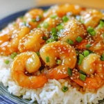 - 1 pound large shrimp, peeled and deveined - 1 tablespoon cornstarch - 2 tablespoons vegetable oil - 3 cloves garlic, minced - 1 inch ginger, grated - 1/4 cup honey - 2 tablespoons soy sauce (low sodium) - 1 tablespoon rice vinegar - 1 tablespoon sesame oil - 1/2 teaspoon red pepper flakes (optional) These main ingredients create the base for your honey sesame shrimp. The shrimp adds protein and texture. Cornstarch gives shrimp a crispy coating. Vegetable oil keeps things cooking smoothly. Garlic and ginger bring warmth and flavor to the dish. Honey adds sweetness, while soy sauce and rice vinegar balance it with saltiness. Sesame oil adds a nutty taste. If you like heat, red pepper flakes work great! - 2 green onions, chopped - 2 tablespoons sesame seeds Green onions provide a fresh crunch and a pop of color. They also add a mild onion flavor that brightens the dish. Sesame seeds bring a nutty taste and slight crunch, enhancing both flavor and presentation. Together, these ingredients make this dish special. - Extra sesame seeds - More chopped green onions Adding extra sesame seeds and green onions on top makes the dish look appealing. It also boosts the flavor. These garnishes are simple but effective. They help your honey sesame shrimp shine on the plate, making it look as good as it tastes. - Start by gathering your ingredients. You need: - 1 pound large shrimp, peeled and deveined - 1 tablespoon cornstarch - 2 tablespoons vegetable oil - 3 cloves garlic, minced - 1 inch ginger, grated - 1/4 cup honey - 2 tablespoons low-sodium soy sauce - 1 tablespoon rice vinegar - 1 tablespoon sesame oil - 1/2 teaspoon red pepper flakes (optional) - 2 green onions, chopped - 2 tablespoons sesame seeds - Cooked white or brown rice for serving - In a bowl, toss the shrimp with cornstarch. Make sure they are fully coated. This step adds crispiness when you cook them. - Heat vegetable oil in a large skillet over medium-high heat. - Add shrimp and sauté for 2-3 minutes. They should turn pink and opaque. - Remove the shrimp from the skillet and set them aside. - In the same skillet, add minced garlic and grated ginger. Sauté for about 30 seconds. This brings out their flavors. - Lower the heat to medium. Pour in honey, soy sauce, rice vinegar, and sesame oil. Stir to mix well. - If you enjoy some heat, add red pepper flakes at this stage. - Let the sauce simmer for 2-3 minutes. It will thicken slightly during this time. - Return the shrimp to the skillet. Toss them gently in the sauce until they are well coated. - Cook for an additional 1-2 minutes to heat the shrimp through. - Remove the skillet from heat. - Sprinkle chopped green onions and sesame seeds over the dish. - Serve the honey sesame shrimp over warm rice. Drizzle extra sauce from the pan on top for added flavor. To get shrimp that are crispy, use cornstarch. Toss the shrimp in cornstarch before cooking. This step helps create a nice crust. Cook the shrimp quickly over high heat. This keeps them tender inside. Avoid overcrowding the pan, or they won't cook evenly. For better flavor, don't skip the garlic and ginger. They add depth and warmth. Adding red pepper flakes gives a nice kick if you like spice. You can also try adding a splash of lime juice for a fresh twist. Serve over rice with extra sauce for a tasty meal. One common mistake is overcooking the shrimp. They only need 2-3 minutes in the pan. Another mistake is not letting the sauce simmer. This helps it thicken and combines flavors well. Lastly, remember to garnish with green onions and sesame seeds. They add color and crunch. {{image_2}} Want a kick? Add heat to your honey sesame shrimp. Simply mix in red pepper flakes while cooking the sauce. Adjust the amount to suit your taste. I like to start with half a teaspoon. If you want more spice, add more! This small change boosts flavor and makes the dish exciting. Want to add some crunch? Toss in your favorite vegetables. Broccoli, bell peppers, and snap peas work great. Stir-fry them in the skillet after cooking the garlic and ginger. Add the shrimp back with the sauce. This gives you a colorful plate and adds nutrition. Plus, it's a fun way to use up veggies! Not a fan of shrimp? No problem! You can switch to chicken or tofu. For chicken, cut it into bite-sized pieces and cook until no longer pink. For tofu, use firm or extra-firm tofu, cubed and pan-fried until golden. Both options soak up the honey sauce nicely. Enjoy your choice in this tasty dish! After you enjoy your honey sesame shrimp, store leftovers in an airtight container. Let the dish cool to room temperature first. This helps keep the shrimp juicy. Place the container in the fridge. Use it within three days for the best taste. To reheat your shrimp, use a skillet for the best results. Heat a little oil over medium heat. Add the shrimp and cook for about 2-3 minutes. Stir gently until they are warm. You can also use a microwave. Place the shrimp in a microwave-safe dish. Heat for 30 seconds, then check. If not hot, heat in 15-second bursts until warm. If you want to save some shrimp for later, freezing is a good option. Place cooled shrimp in a freezer-safe bag. Squeeze out as much air as you can. This prevents freezer burn. You can freeze for up to two months. When ready to eat, thaw in the fridge overnight. Then, reheat as described above. You can serve Honey Sesame Shrimp with cooked white or brown rice. Rice soaks up the sauce well. You can also add steamed broccoli or snap peas for color and taste. A light salad with sesame dressing makes a fresh side. Try mixing in fresh vegetables like bell peppers or carrots for added crunch. Yes, you can use frozen shrimp. Just make sure to thaw them first. Place them in cold water for about 10 minutes. Pat them dry before coating with cornstarch. This helps them crisp up nicely. To make Honey Sesame Shrimp gluten-free, use gluten-free soy sauce. You can find it in most grocery stores. Double-check all other ingredients too, like rice vinegar. Most brands are gluten-free, but it’s good to check. Enjoy your gluten-free meal without missing any flavor! We covered the key ingredients for Honey Sesame Shrimp, from main flavors to garnishes. I shared easy steps for prep, cooking, and finishing touches. You learned tips for great texture, flavor, and common mistakes to avoid. I also suggested tasty variations and how to store leftovers. In summary, making this dish is simple and fun. With practice, you'll impress everyone with your cooking skills. Enjoy each bite and make it your own!