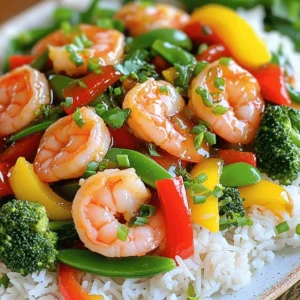 For this Honey Garlic Shrimp Stir Fry, you'll need a mix of core and additional ingredients. Here’s what you need: - 1 pound large shrimp, peeled and deveined - 2 tablespoons honey - 3 tablespoons soy sauce - 1 tablespoon sesame oil - 2 cloves garlic, minced - 1 teaspoon fresh ginger, grated - 1 bell pepper (red or yellow), sliced - 1 cup snap peas - 1 cup broccoli florets - 2 green onions, sliced - 2 tablespoons vegetable oil Pair this dish with cooked rice or quinoa for a filling meal. Both options soak up the sauce well. Garnish with sliced green onions for a fresh touch. You can also add sesame seeds for some crunch. Enjoy your meal with a side of your choice! To prepare the shrimp, start by peeling and deveining them. Hold the shrimp firmly and remove the shell. Then, make a shallow cut along the back to remove the dark vein. Rinse the shrimp in cold water and pat them dry with a paper towel. Next, prep the vegetables. Slice the bell pepper into thin strips. You can choose red or yellow, based on your taste. For the broccoli, chop it into small florets. This helps them cook evenly. Now, let’s fry the shrimp. Heat 1 tablespoon of vegetable oil in a large skillet over medium-high heat. Add the shrimp in a single layer. Cook them for 2-3 minutes on each side. They will turn pink and opaque when done. Remove them from the pan and set them aside. In the same skillet, add the remaining tablespoon of vegetable oil. Stir in the sliced bell pepper, snap peas, and broccoli. Stir-fry the vegetables for 3-5 minutes. You want them to be tender-crisp, not mushy. It’s time to add the sauce! Return the cooked shrimp to the pan. Pour the honey garlic sauce over the shrimp and vegetables. Toss everything together to coat well. Stir-fry for an additional 1-2 minutes to heat through. For an even distribution of sauce, use a spatula to mix gently. This ensures every bite is packed with flavor. Serve the dish over cooked rice or quinoa for a complete meal. Enjoy your flavorful Honey Garlic Shrimp Stir Fry! To get the perfect shrimp texture, start with large shrimp. Look for ones that are firm and fresh. When cooking, avoid crowding the pan. This helps shrimp cook evenly. They should turn pink and opaque without being rubbery. For crisp veggies, stir-fry on high heat. Use a large skillet or wok. Cook your bell pepper, snap peas, and broccoli for just 3 to 5 minutes. They should stay bright and crunchy. One common mistake is overcooking shrimp. It only takes 2 to 3 minutes on each side. If you cook them too long, they become tough. Another mistake is letting your veggies get soggy. Stir-fry them quickly and keep the heat high. This keeps them crisp and vibrant. To add more flavor, consider adding chili flakes. A pinch can give a nice kick to the dish. You can also squeeze fresh lime juice over it before serving. This adds brightness to the sweet and savory sauce. {{image_2}} You can easily swap shrimp for chicken or tofu. Chicken will cook fast, just like shrimp. Tofu adds a nice texture and soaks up flavor. For veggies, try carrots, bell peppers, or mushrooms. These will add color and crunch. You can mix and match your favorites. If you need a gluten-free option, use tamari instead of soy sauce. Tamari has a similar taste without gluten. For a vegan option, replace shrimp with tofu. You can keep the honey or use maple syrup for sweetness. This way, everyone can enjoy the dish! Pair this stir fry with rice or quinoa for a filling meal. You can also serve it over noodles for a fun twist. To present the dish, use a large bowl or plate. Top it with fresh green onions for color. A slice of lime adds a nice touch and flavor too! To keep your Honey Garlic Shrimp Stir Fry fresh, store leftovers in an airtight container. This helps keep the flavors intact. You can safely store it in the fridge for up to three days. After that, the shrimp may lose quality and taste. You can freeze this dish for longer storage. To freeze, place the stir fry in a freezer-safe container. Make sure to leave some space at the top for expansion. It can last in the freezer for up to three months. For best results, freeze it right after cooking. To thaw, move the container to the fridge overnight. If you need it quick, place it in a bowl of cold water. Avoid using a microwave for thawing, as it can cook the shrimp unevenly. When it’s time to eat, you want to reheat without losing texture. The best way is to use a skillet over medium heat. Add a splash of water or oil to prevent sticking. Stir gently until heated through. You can also use a microwave, but be careful. Heat at short intervals, stirring often. This helps avoid overcooking the shrimp. Overcooked shrimp can become rubbery and less tasty. Enjoy your meal! Yes, you can make Honey Garlic Shrimp Stir Fry ahead of time. Cook the shrimp and veggies, then store them in the fridge. When you're ready to eat, just reheat in a pan. The flavors stay great, but don't keep it for more than two days. I recommend using large shrimp, peeled and deveined. They cook quickly and stay juicy. You can also try jumbo shrimp for a bigger bite. Fresh shrimp is best, but frozen works too. To add heat, try these tips: - Add red pepper flakes to the sauce. - Use spicy chili oil instead of sesame oil. - Serve with sliced fresh chili on the side. These options let you control the spice to your liking. Yes, frozen shrimp can work well. Just thaw them in the fridge overnight or under cold water. Make sure to remove excess water before cooking. This helps the shrimp fry instead of steam. I love serving this dish over cooked rice or quinoa. You can also pair it with noodles or stir-fried veggies. Top with extra green onions for a fresh touch. In this blog post, we explored a tasty Honey Garlic Shrimp Stir Fry. We covered ingredients, prepping steps, and cooking methods. You learned how to enhance flavors and avoid common mistakes. You also discovered variations for dietary needs and tips for storage. Cooking this dish can be fun and rewarding. With the right steps, you can enjoy a delicious meal at home. I hope you try this recipe and share it with others!