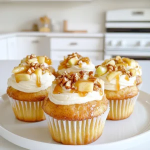 - 1 can (16 oz) refrigerated cinnamon roll dough - 1 medium apple, peeled and diced (preferably Granny Smith) - 1/2 cup caramel sauce, plus extra for drizzling - 1/4 cup brown sugar - 1 teaspoon ground cinnamon To create these delightful cupcakes, you need a few key items. First, grab a can of refrigerated cinnamon roll dough. This is the base of our cupcakes and makes them fluffy and sweet. Next, choose a tart apple, like a Granny Smith. It balances the sweetness of the caramel. You will also need caramel sauce, which adds that rich, gooey element we all love. Brown sugar and cinnamon are your flavor enhancers. They bring warmth and depth to every bite. - 1/2 cup chopped pecans (optional) - Cream cheese frosting (store-bought or homemade) While the main ingredients shine, optional ones can take your cupcakes to another level. Chopped pecans add crunch and a nutty flavor. If you love cream cheese frosting, it’s a great choice for topping. You can use store-bought for ease or whip up your own at home. Both options will make your cupcakes even more special. - Preheat the oven to 350°F (175°C). - Line the muffin tin with cupcake liners. - Open the can of cinnamon roll dough. - Separate the dough into individual rolls. - Cut each roll into quarters. - In a bowl, mix the diced apple, brown sugar, and ground cinnamon. - If you like pecans, add them to the apple mix. - Take a quarter of the dough and flatten it slightly. - Place about a teaspoon of the apple mixture in the center. - Wrap the dough around the filling and seal it tight. - Place each filled dough ball into the muffin tin. - Fill each cup about halfway. - Drizzle a little caramel sauce over each cupcake. - Bake for 15-20 minutes or until golden brown. - Allow them to cool in the pan for 5 minutes. - Transfer to a wire rack to cool completely. - Once cooled, top each cupcake with cream cheese frosting. - Drizzle extra caramel sauce over the frosted cupcakes. - Ensuring even baking: To ensure even baking, use an oven thermometer. This tool checks your oven's true temperature. Place your muffin tin in the center of the oven. This helps the heat circulate around the cupcakes well. - Checking doneness: To check if your cupcakes are done, use a toothpick. Insert it into the center of a cupcake. If it comes out clean, your cupcakes are ready. If not, give them a few more minutes in the oven. - Best techniques for cream cheese frosting: For smooth frosting, let the cream cheese sit at room temperature first. Use a hand mixer to blend it until creamy. Add powdered sugar slowly to avoid a sugary cloud. Mix until you achieve a light and fluffy texture. - Ways to decorate your cupcakes: Use a piping bag for beautiful swirls. Start from the outside and work inward. For a rustic look, simply spread the frosting with a knife. Sprinkle some chopped pecans on top for a crunchy touch. - Ideas for garnishes and presentations: Arrange cupcakes on a decorative platter. Add a drizzle of caramel sauce over the top and a sprinkle of pecans. You can also place a slice of apple on each cupcake for a fresh look. - Pairing with beverages: These cupcakes pair well with hot cider or coffee. The warm flavors of cinnamon and caramel enhance the drinks. For a fun twist, serve with vanilla ice cream for a delightful dessert experience. {{image_2}} You can change the flavor of your cupcakes in fun ways. Adding spices like nutmeg or ginger gives a warm touch. Nutmeg adds a cozy feel, while ginger brings a bit of zing. Try using different types of apples too. Granny Smith apples are tart and crisp, but you can also use sweeter apples like Fuji or Honeycrisp. Each apple will bring out different flavors in your cupcakes. If you want to switch up the frosting, consider vanilla or chocolate. Vanilla frosting is light and creamy, while chocolate adds a rich taste. You can even mix and match flavors. Try a layer of vanilla frosting with a drizzle of chocolate on top for a delicious twist. For those with dietary needs, there are easy swaps. You can use gluten-free cinnamon roll dough to make these cupcakes gluten-free. Dairy-free alternatives are also available. Look for dairy-free cream cheese frosting or use coconut cream for a lighter option. These changes make it easy for everyone to enjoy this treat. To keep your Caramel Apple Cinnamon Roll Cupcakes fresh, follow these tips: - Refrigeration: Place cupcakes in the fridge if you won't eat them right away. The cool air helps them stay fresh and safe. - Airtight Container: Use an airtight container for best results. This keeps out moisture and prevents them from drying out. Want to save some for later? Here’s how to freeze your cupcakes: 1. Cool Completely: Let the cupcakes cool completely before freezing. This step keeps them from getting soggy. 2. Wrap Individually: Wrap each cupcake in plastic wrap. This protects them in the freezer. 3. Use a Freezer Bag: Place wrapped cupcakes in a freezer bag. Squeeze out as much air as you can before sealing. 4. Label and Date: Mark the bag with the date. This helps you keep track of how long they’ve been frozen. Knowing how long your cupcakes last is key: - Room Temperature: Cupcakes stay good for about 2 days. Keep them in a cool, dry place. - Refrigerated: If stored in the fridge, they last up to a week. - Frozen: In the freezer, these cupcakes can last for about 3 months. Just thaw them in the fridge before eating. With these tips, you can enjoy your sweet treats longer! Yes, you can make these cupcakes ahead of time. To prepare in advance, follow these tips: - Dough Preparation: Cut the cinnamon roll dough into quarters and store it in the fridge. This keeps it fresh. - Apple Mixture: You can mix the apple filling a day before. Store it in an airtight container to keep it from browning. - Assembly: Assemble the cupcakes and keep them in the fridge. Bake them on the day you want to serve. This way, you save time and still enjoy fresh cupcakes! If you need a substitute, here are some options: - Pillsbury Grand Biscuits: These biscuits work well. They have a similar texture and flavor. - Homemade Dough: You can make your own dough using flour, sugar, butter, and yeast. - Store-bought Puff Pastry: This adds a flaky texture, but you'll need to adjust baking time. Experiment with these options to find what you like best! To keep the cupcakes from getting soggy, follow these tips: - Drain Excess Liquid: When mixing the apple filling, ensure the apples are not too wet. Pat them dry if needed. - Don’t Overfill: Fill each cupcake cup halfway. This allows room for the dough to rise and cook evenly. - Serve Fresh: Enjoy the cupcakes soon after baking for the best texture. These steps will help your cupcakes stay firm and delicious! Yes! You can use other fruits in this recipe. Here are some great options: - Pears: They have a similar texture to apples and add a nice flavor. - Peaches: Fresh or canned peaches work well. Just make sure to drain them. - Berries: Raspberries or blueberries can add a burst of flavor and color. Feel free to get creative with your fruit choices! These caramel apple cinnamon roll cupcakes combine sweet flavors and simple steps. You learned about key ingredients like cinnamon roll dough, apples, and caramel. I shared tips for baking, frosting, and serving that will help you create perfect treats. Remember, you can play around with flavors and toppings to make them your own. Whether for a party or a cozy night, these cupcakes bring joy. Dive in, and enjoy baking these delicious desserts!