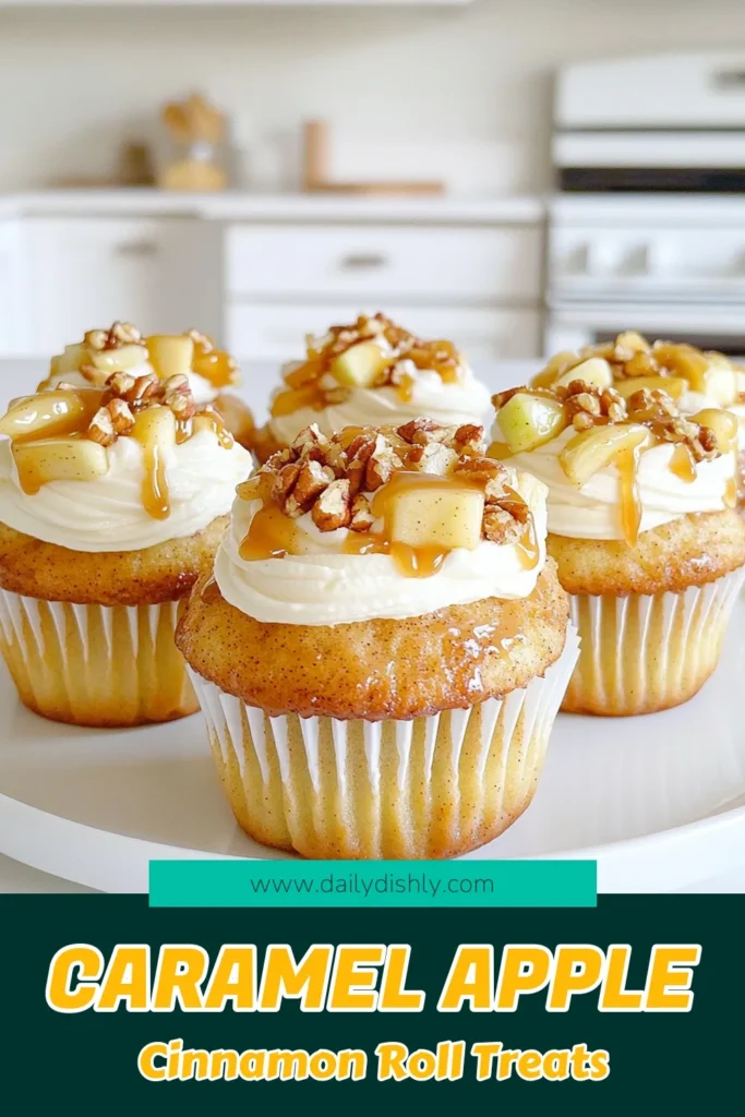 Indulge in the delightful flavors of Caramel Apple Cinnamon Roll Cupcakes that are perfect for any occasion! Made with refrigerated cinnamon roll dough, juicy apples, and creamy frosting, these easy-to-make cupcakes are a crowd-pleaser. Drizzle with caramel for an irresistible finish! Click through for the full recipe and step-by-step instructions to create your delicious masterpiece. #CinnamonRollCupcakes #BakingRecipes #CaramelDelight #DessertGoals