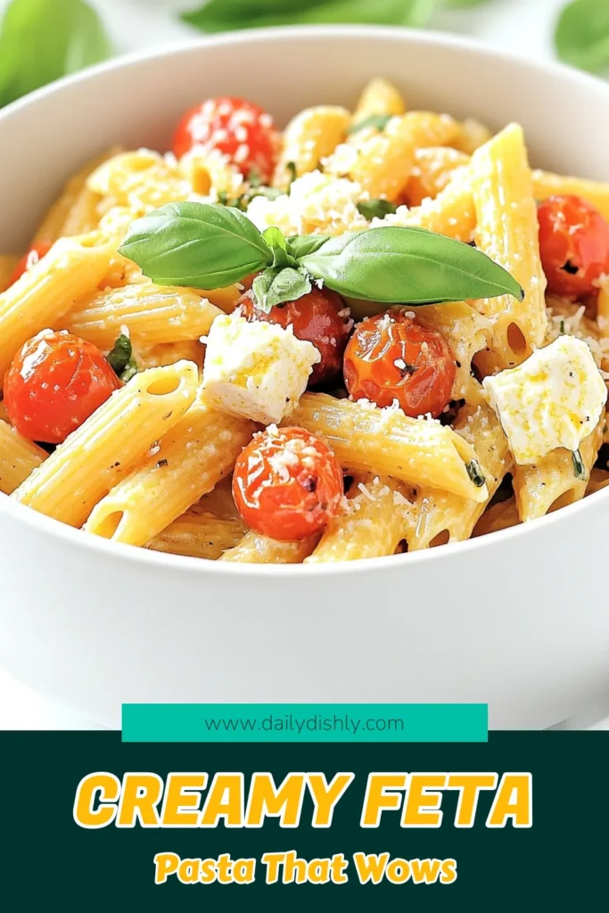 Indulge in the creamy goodness of Baked Feta Pasta Delight with this easy recipe! Just throw together pasta, feta cheese, cherry tomatoes, and a few spices for a mouthwatering dish in no time. Perfect for dinner or a cozy gathering, this creamy pasta will impress your family and friends. Click through for step-by-step instructions and serve it up with fresh basil and Parmesan. Your taste buds will thank you! #BakedFetaPasta #PastaRecipe #VegetarianDelight #EasyDinnerIdeas