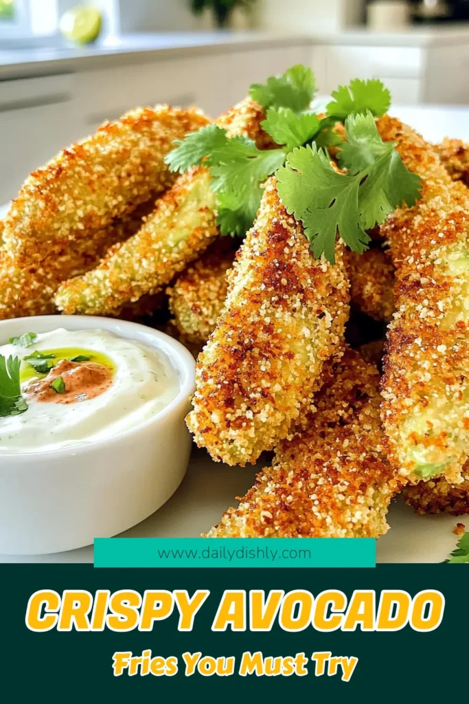 Experience deliciousness with these crispy air fryer avocado fries! This easy recipe transforms ripe avocados into golden, crunchy bites perfect for snacking or serving at parties. Paired with a spicy chipotle dip, these fries are sure to impress. Get your ingredients ready and find out how to make this healthier version of a classic treat! Click through to discover the full recipe now! #AirFryerRecipes #HealthySnacks #AvocadoFries #EasyRecipes