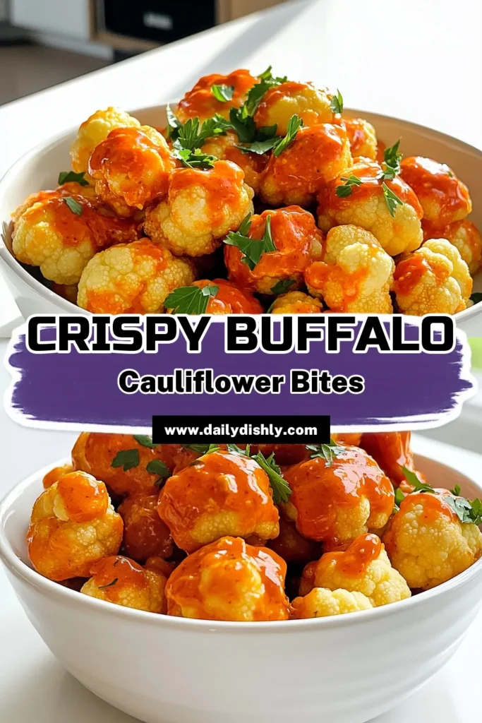 Spice up your snacking with these Air Fryer Cauliflower Buffalo Bites! Crispy, flavorful, and easy to make, these bites are the perfect healthy alternative to traditional buffalo wings. With just a few simple ingredients, you’ll have a delicious appetizer or side dish in no time. Ready to impress your guests? Click through to explore the full recipe and bring some zest to your table! #AirFryerRecipes #CauliflowerBuffaloBites #HealthySnacks #VeganAppetizer
