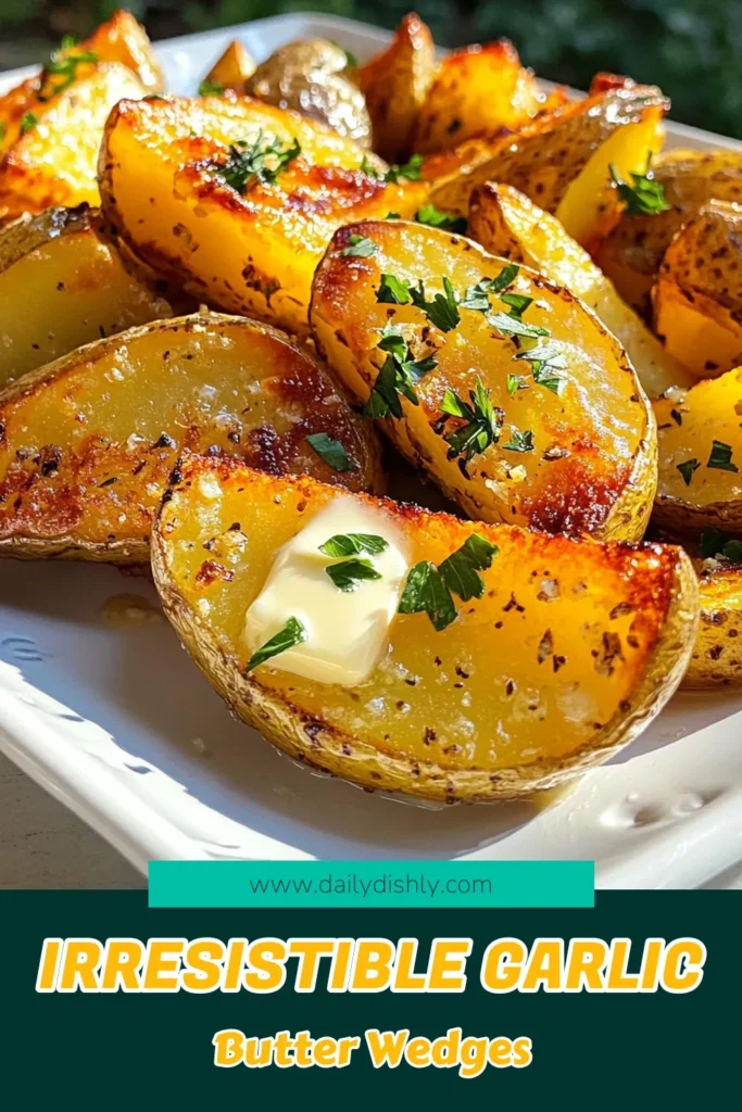 Indulge in the deliciousness of garlic butter potato wedges! This easy recipe transforms simple potatoes into a crispy, flavorful side dish that pairs perfectly with any meal. Just combine russet potatoes with melted butter, garlic, and aromatic herbs, then roast to golden perfection. Click to explore the full recipe and impress your family and friends today! #GarlicButter #PotatoWedges #EasyRecipes #FoodieDelights