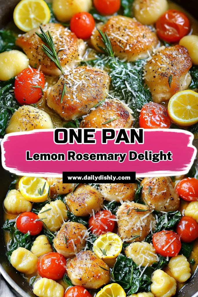 Discover the ultimate comfort food with this One-Pan Lemon Rosemary Chicken Gnocchi recipe! In just 25 minutes, you can create a delicious and hearty meal that combines juicy chicken, tender gnocchi, fresh spinach, and bursts of flavor from lemon and rosemary. Perfect for busy weeknights, this easy dish is sure to impress your family and friends. Click through to explore the full recipe and bring this delightful meal to your kitchen!