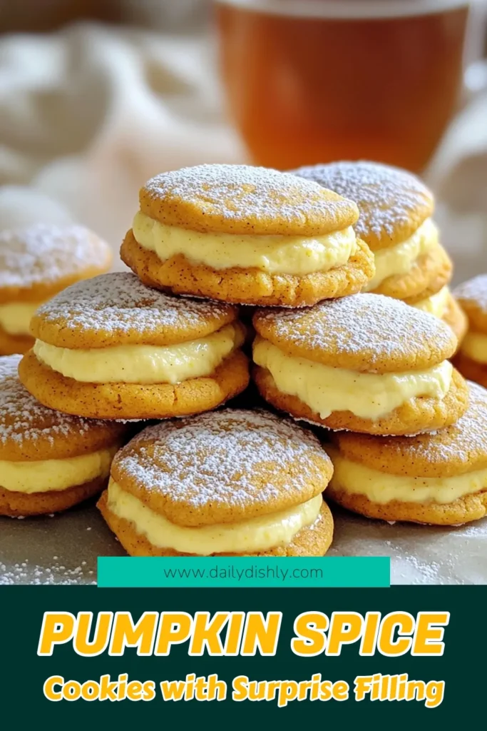 Indulge in the ultimate fall treat with these Pumpkin Spice Cheesecake Stuffed Cookies! These delicious cookies combine soft, spiced dough with creamy cheesecake filling, making them a delightful dessert for any occasion. With simple ingredients and easy steps, you can whip up a batch that will impress family and friends. Click through to explore the full recipe and discover how to create this cozy, mouthwatering treat that captures the essence of autumn!