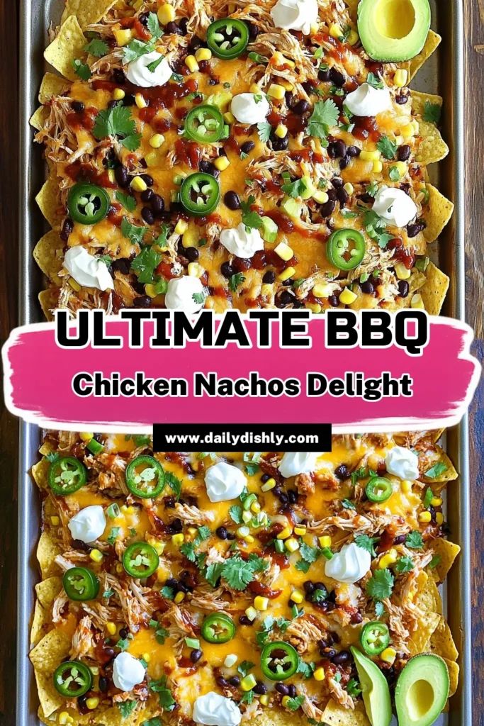 Indulge in these delicious Sheet-Pan BBQ Chicken Nachos that are perfect for gatherings or a cozy night in! This easy recipe combines shredded chicken, BBQ sauce, and your favorite toppings like cheese, black beans, and jalapeños, all baked to gooey perfection. Get ready to impress your friends and family with a dish that's both simple to make and full of flavor. Click through to explore the full recipe and bring this tasty treat to your table!