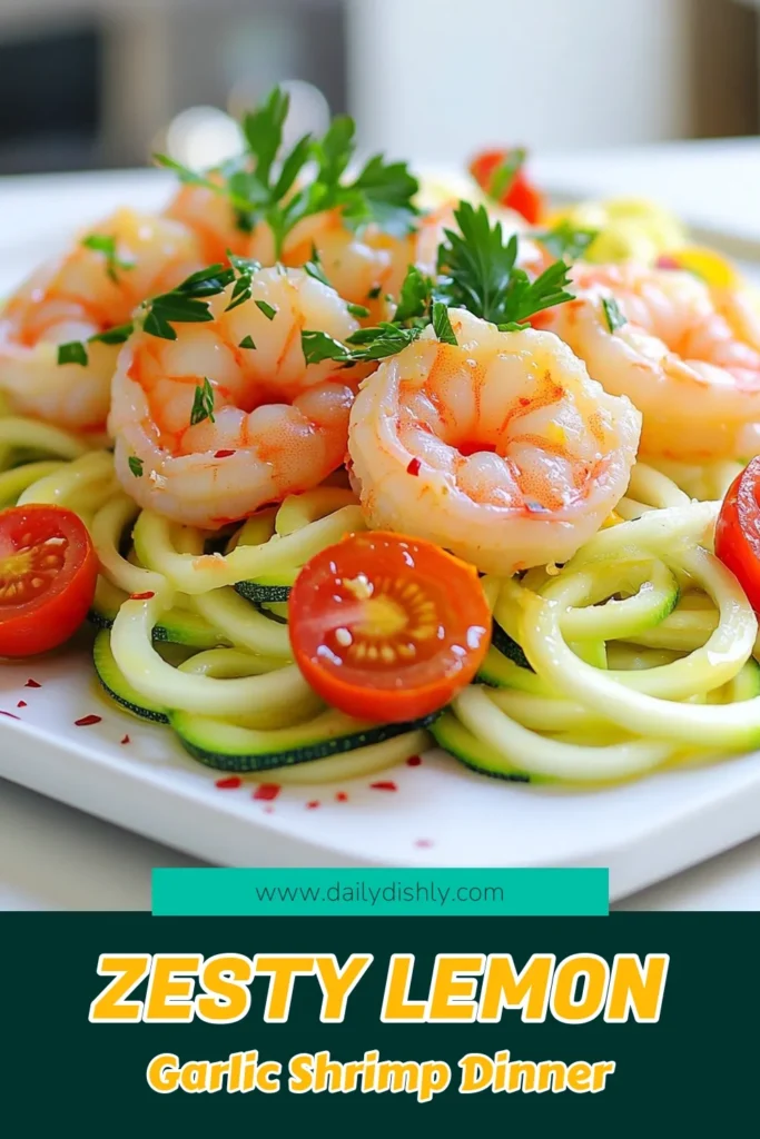 Discover the delicious flavors of Lemon Garlic Shrimp with Zoodles Sheet Pan! This quick and easy recipe combines succulent shrimp, fresh zucchini noodles, and juicy cherry tomatoes, all roasted to perfection. Perfect for a healthy weeknight meal, it's packed with vibrant flavors and takes just 30 minutes to prepare. Click through to explore the full recipe and elevate your dinner game tonight! #ShrimpRecipes #HealthyEating #Zoodles #SheetPanDinner