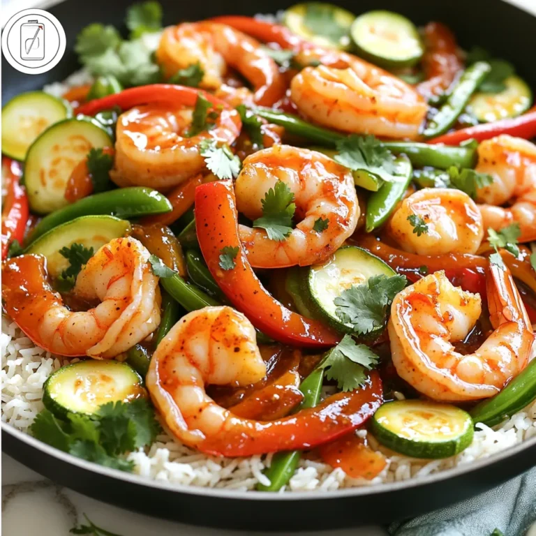 - 1 lb large shrimp, peeled and deveined Shrimp are the star of this dish. They cook quickly and add great flavor. Choose large shrimp for the best bite. Make sure they are peeled and deveined. This saves time and keeps your stir-fry smooth. - 2 tablespoons vegetable oil - 4 cloves garlic, minced - 1 red bell pepper, sliced - 1 medium zucchini, sliced into half-moons - 1 cup snap peas The vegetables add color and crunch. The red bell pepper brings sweetness, while zucchini adds a nice texture. Snap peas give a fresh taste. Garlic is key for flavor. The oil helps everything cook evenly and prevents sticking. - 2 tablespoons soy sauce - 1 tablespoon chili paste (adjust for spice preference) - 1 teaspoon honey or agave syrup - Salt and pepper to taste - Fresh cilantro, for garnish - Cooked jasmine or basmati rice, for serving The sauce ties it all together. Soy sauce adds saltiness. Chili paste gives heat, so adjust it to your taste. Honey or agave syrup balances the spice. Fresh cilantro on top adds brightness. Serve over jasmine or basmati rice for a full meal. Start by gathering your ingredients. You need: - 1 lb large shrimp, peeled and deveined - 2 tablespoons vegetable oil - 4 cloves garlic, minced - 1 red bell pepper, sliced - 1 medium zucchini, sliced into half-moons - 1 cup snap peas - 2 tablespoons soy sauce - 1 tablespoon chili paste - 1 teaspoon honey or agave syrup - Salt and pepper to taste - Fresh cilantro for garnish - Cooked jasmine or basmati rice for serving Make sure everything is ready. This makes cooking quick and easy. Heat your large skillet or wok on medium-high. Add the vegetable oil and let it heat up. Once hot, toss in the minced garlic. Sauté for about 30 seconds. You want it fragrant but not burnt. Keep an eye on it! Now it’s time for the shrimp. Add them to the skillet. Cook for 2 to 3 minutes. They should turn pink and opaque. Next, add the red bell pepper, zucchini, and snap peas. Stir-fry for another 2 to 3 minutes. The veggies should be tender-crisp. In a small bowl, mix the soy sauce, chili paste, and honey or agave syrup. Pour this sauce over the shrimp and veggies. Stir well to coat everything. Cook for one more minute. Season with salt and pepper to taste. Now your Minute Chili Garlic Shrimp Stir-Fry is ready to serve! When picking shrimp, look for large, fresh ones. Fresh shrimp should smell like the ocean. If you use frozen shrimp, thaw them in cold water. This keeps them tender. Always peel and devein shrimp before cooking. This makes them easier to eat and look nice on the plate. If you want a spicy kick, add more chili paste. Start with one tablespoon and taste. You can also add fresh chili slices for more heat. If spice is not your thing, use less chili paste. A bit of honey can balance the spice and add sweetness. A hot pan is key for a good stir-fry. Heat the oil well before adding garlic. Stir quickly so the garlic doesn’t burn. Add shrimp next, cooking until pink. Don’t overcrowd the pan; this helps them cook evenly. Always keep the food moving in the pan. This gives you crispy shrimp and crisp veggies. {{image_2}} You can boost the nutrition by adding more veggies. Try carrots, broccoli, or spinach. These add color and taste. You can also use mushrooms for a nice texture. Just remember to cut them small for even cooking. If you want a change from shrimp, use chicken or tofu. Chicken cooks well and takes on flavor nicely. Tofu can be a great choice for a vegetarian meal. Make sure to press the tofu to remove extra water. This helps it absorb the sauce better. Change up the sauce for new flavors. Instead of soy sauce, try teriyaki or hoisin sauce. You can also mix in lime juice for a zesty kick. If you love heat, add more chili paste or fresh chili peppers. Experimenting will keep this dish exciting! You can store leftover Minute Chili Garlic Shrimp Stir-Fry in an airtight container. Keep it in the fridge for up to three days. Make sure it cools down before sealing. This helps maintain its taste and texture. When you’re ready to eat, check for freshness first. If you want to save it for later, freezing is a good option. Place the stir-fry in a freezer-safe bag or container. Remove as much air as possible. This helps prevent freezer burn. You can freeze it for up to three months. To enjoy it again, thaw it overnight in the fridge. To reheat, use a skillet over medium heat. Add a splash of oil to keep it moist. Stir until heated through. You can also use the microwave. Place it in a microwave-safe dish, cover it, and heat for about two minutes. Stir halfway to ensure even heating. Enjoy your quick meal again! Yes, you can use frozen shrimp. Just make sure to thaw them first. You can place them in cold water for about 15 minutes. This helps them cook evenly. Frozen shrimp are often just as tasty as fresh ones. To make this dish vegetarian, swap shrimp for tofu or tempeh. Tofu absorbs flavors well and adds protein. Cut it into cubes and sauté it just like shrimp. Use the same sauce to keep that tasty flavor. This stir-fry goes great with jasmine or basmati rice. You can also serve it with noodles. Add a side of fresh salad or steamed veggies for a complete meal. They will balance the heat and add crunch. Store leftovers in an airtight container. It stays fresh in the fridge for up to three days. To reheat, use a skillet over medium heat. This keeps the shrimp tender and the veggies crisp. This post covered how to make a great chili garlic shrimp stir-fry. We looked at key ingredients like shrimp, veggies, and sauce components. I shared step-by-step instructions for cooking and some handy tips to improve your stir-fry. You can also explore variations to keep things fresh and exciting. Proper storage advice ensures you enjoy leftovers. Cooking does not have to be hard. With practice, you will master this dish and impress yourself and others. Enjoy your cooking journey!