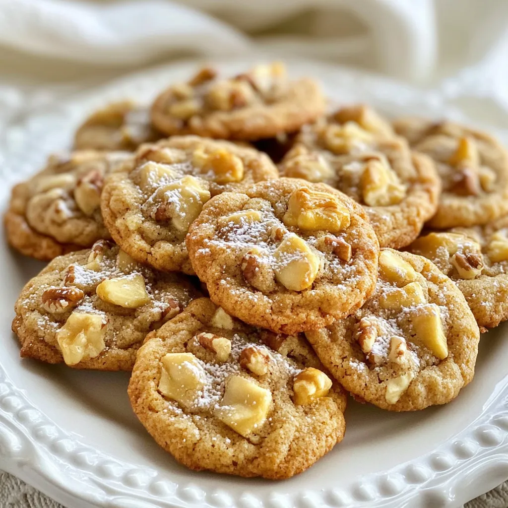Gathering the right ingredients is key for making chocolate chip banana bread cookies. Here’s what you need: - 2 ripe bananas, mashed - 1/2 cup unsalted butter, softened - 1/2 cup brown sugar, packed - 1/4 cup granulated sugar - 1 large egg - 1 teaspoon vanilla extract - 1 cup all-purpose flour - 1/2 teaspoon baking soda - 1/4 teaspoon salt - 1/2 cup semi-sweet chocolate chips - 1/2 cup chopped walnuts (optional) These ingredients work together to make a warm, sweet treat. The ripe bananas add moisture and flavor. The butter and sugars create a rich base. Chocolate chips bring sweetness, and walnuts add crunch if you choose to use them. Each component plays a big role in the final taste and texture. Make sure your bananas are very ripe for the best flavor! {{ingredient_image_1}} - Preheat your oven to 350°F (175°C) and line a baking sheet with parchment paper. - In a large bowl, mix the softened butter, brown sugar, and granulated sugar. Cream them together until light and fluffy. - Add the mashed bananas, egg, and vanilla extract to the butter mixture. Mix until everything blends well. - In another bowl, whisk together the flour, baking soda, and salt. - Slowly add the dry mix to your wet mix, stirring gently until just combined. - Fold in the chocolate chips and walnuts if you choose to use them. - Use a tablespoon to drop dough balls onto the lined baking sheet. Space them about 2 inches apart. - Bake the cookies in the preheated oven for 10-12 minutes. Look for golden edges. - Once baked, remove them from the oven. Let the cookies cool on the sheet for 5 minutes before moving them to a rack. - Ensuring Optimal Fluffiness For fluffy cookies, cream the butter and sugars well. This step adds air and makes them light. Mix until the mixture looks pale and fluffy. This may take about three to four minutes. - Avoiding Overmixing Mix the dry and wet ingredients until just combined. Overmixing makes cookies dense. Gently fold in chocolate chips and nuts without stirring too much. - Presentation Ideas Place cookies on a nice plate. You can sprinkle powdered sugar on top for a touch of class. This small detail makes a big difference. - Pairing with Ice Cream or Drink These cookies go great with vanilla ice cream. The warm cookies and cold ice cream create a tasty combo. You can also serve them with a glass of cold milk or coffee. - Gluten-Free Options You can use a gluten-free flour blend instead of all-purpose flour. Just make sure it has xanthan gum to help with texture. - Dairy-Free Alternatives Substitute unsalted butter with coconut oil or vegan butter. This keeps the cookies soft without dairy. Pro Tips Choose the Right Bananas: Use very ripe bananas for maximum sweetness and flavor in your cookies. Butter Temperature Matters: Ensure your butter is softened but not melted; this helps achieve the perfect cookie texture. Don’t Overmix the Dough: Mix just until combined to keep your cookies tender and chewy. Experiment with Add-ins: Feel free to substitute walnuts with other nuts or dried fruits for a unique twist on the classic recipe. {{image_2}} You can make these cookies even better by adding new flavors. Try mixing in dried fruit like raisins or cranberries. This adds sweetness and a chewy texture. Chopped nuts, like pecans or almonds, also work well for a nice crunch. You can also switch up the chocolate. Instead of semi-sweet chocolate chips, use dark chocolate for a richer taste. White chocolate chips give a different flavor too. Mix and match these options to find your favorite! Do you prefer chewy cookies? Or do you like them crunchy? You can change the texture by adjusting the baking time. Bake the cookies for about 10 minutes for a softer, chewier cookie. If you want a crunchy cookie, leave them in for 12 minutes. Also, make sure you drop the dough balls evenly. This helps them bake evenly. You will have cookies that fit your taste perfectly! To keep your cookies fresh, store them in an airtight container. This helps to keep them soft and chewy. You can also place a slice of bread in the container. The bread will help maintain the moisture. For best results, eat the cookies within a week. If you want to keep them longer, freezing is a great option. To freeze unbaked dough, scoop the cookie dough onto a baking sheet. Space them out about 2 inches apart. Freeze the dough balls for about 1 hour. After that, transfer them to a freezer bag. Be sure to label the bag with the date. When ready to bake, take the dough out of the freezer. Let it sit at room temperature for about 10 minutes. Then, bake as normal. You might need to add an extra minute or two to the baking time. This method keeps your cookies fresh and ready to bake anytime! Can I use frozen bananas for this recipe? Yes, you can use frozen bananas! Just thaw them first. The texture may change, but the flavor stays great. This is a good way to avoid waste. How do I know when the cookies are done baking? Look for golden edges. The centers should still be soft. They will firm up as they cool. You can also do the toothpick test. If it comes out clean, they're ready! What can I use instead of walnuts? You can skip the walnuts if you want. Try using pecans or almonds instead. You could even add more chocolate chips for a sweeter treat. Why aren’t my cookies spreading? If your cookies don’t spread, check your butter. It should be soft, not melted. Also, make sure you didn’t add too much flour. Measure carefully for the best results. How to fix dry cookie dough? If your dough seems dry, add a bit of milk. Start with one tablespoon at a time. Mix and see if it helps. This will make your cookies softer. What to do if cookies are too soft? If cookies are too soft, you might need to bake them a little longer. But be careful not to burn them. Letting them cool on the baking sheet helps them firm up, too. With these simple steps and tips, you can bake delicious chocolate chip banana bread cookies. Remember the key ingredients like ripe bananas and chocolate chips. Follow the preparation and baking steps closely for the best results. Don't forget the tips for storage and serving. Experiment with flavors and textures to make these cookies your own. Enjoy your baking journey, and share these treats with friends and family. You'll love the smiles they bring!