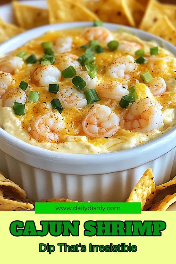 Indulge in this flavorful Cajun shrimp dip recipe that's perfect for any gathering! This creamy shrimp dip blends tender shrimp with rich cream cheese and spicy Cajun seasoning, making it an easy shrimp appetizer everyone will love. Serve it with tortilla chips or baguette for a delicious Cajun party dip. Try it today and elevate your snack game! Save this spicy shrimp dip for your next event! #CajunShrimpDip #CreamyShrimpDip #EasyShrimpAppetizer #SpicyShrimpDip
