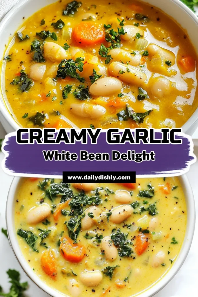 Looking for a comforting and nutritious meal? Try this creamy white bean stew packed with flavor! This garlic white bean recipe is not only vegan but also uses coconut milk to create a rich and creamy texture. It's perfect for chilly nights and fits right into your collection of healthy bean recipes. Enjoy a bowlful of this easy vegan white bean stew and savor the goodness. Don’t forget to save this recipe for later! #VeganRecipes #HealthyEating #WhiteBeanStew #ComfortFood