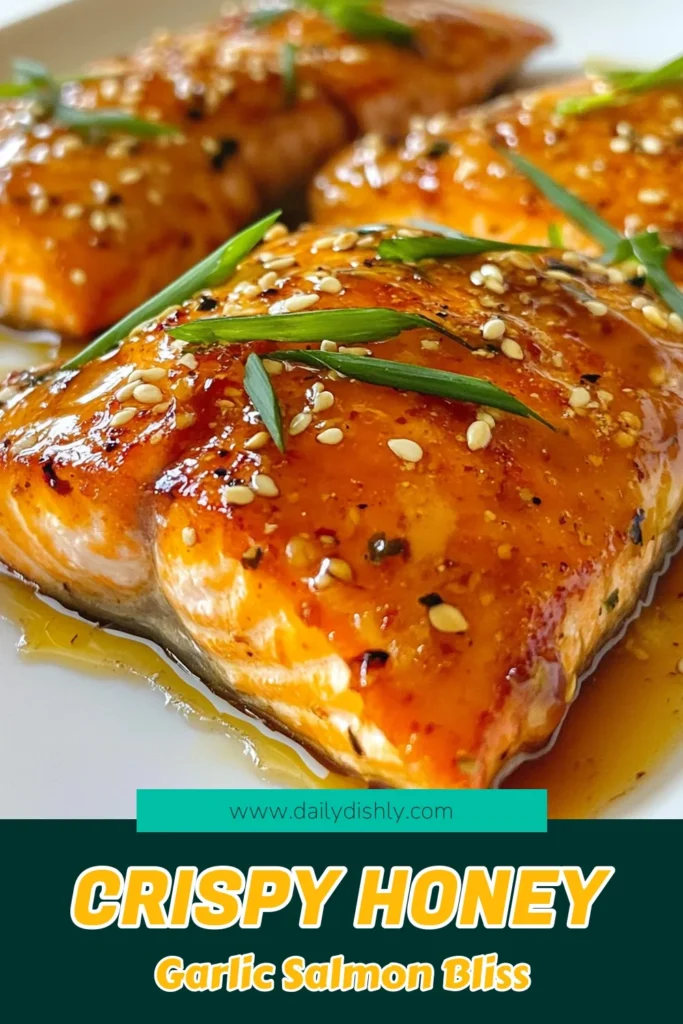 Discover the mouthwatering flavors of Crispy Honey Garlic Salmon with this easy baked salmon recipe! Perfect for a healthy salmon dinner, this dish features succulent salmon fillets coated in a delicious honey garlic sauce. In just 45 minutes, you can serve up a fantastic meal that your family will love. Get inspired and save this recipe for your next dinner! #CrispyHoneyGarlicSalmon #BakedSalmonRecipe #HealthyDinner #EasySalmonFillets
