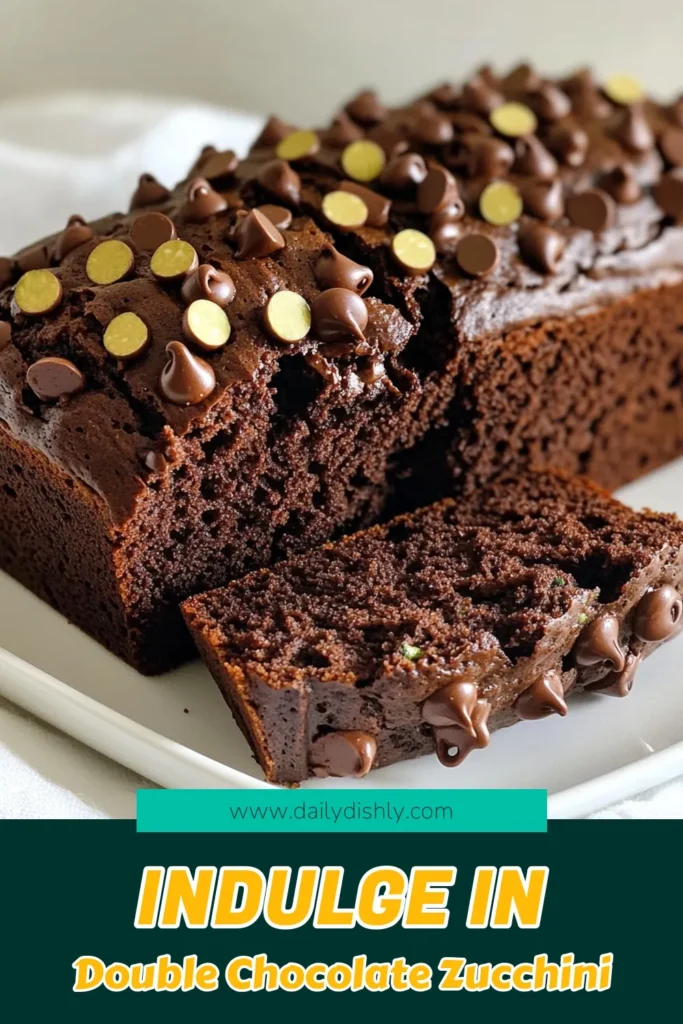 Indulge in the deliciousness of Double Chocolate Zucchini Bread! This easy recipe combines rich cocoa and moist zucchini for a decadent treat that’s perfect for any occasion. Follow our simple steps to create this chocolatey delight that everyone will love. Don’t miss out on adding a touch of sweetness to your baking routine—click to explore the full recipe and more. #ChocolateZucchiniBread #BakingRecipes #HealthyDesserts #ChocolateLovers