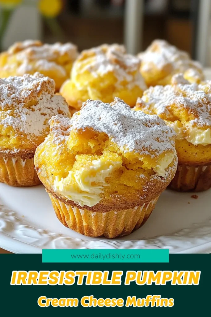 Indulge in the warmth of fall with these delicious pumpkin cream cheese muffins! This easy pumpkin muffins recipe is perfect for cozy gatherings or a snack. Featuring a rich cream cheese filling and notes of pumpkin spice, these cream cheese filled muffins are sure to please. Bake a batch today and enjoy the ultimate fall baking recipes. Don’t forget to save this recipe for later! #PumpkinMuffins #FallBaking #PumpkinSpice #CreamCheeseMuffins