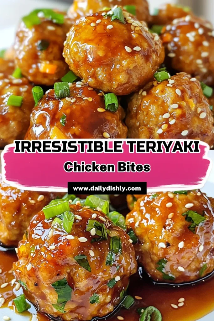 Discover the perfect Teriyaki chicken meatballs recipe that combines ground chicken meatballs with an easy teriyaki sauce for a delicious Asian-inspired dish. These baked chicken meatballs are not only simple to make but are packed with flavor and nutrients. Ideal for dinner or meal prep, they are sure to impress. Save this recipe to elevate your kitchen game and delight your family. Try it today! #TeriyakiChicken #MeatballRecipe #AsianCuisine #EasyRecipes