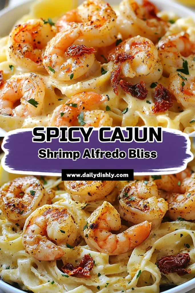 Indulge in this Spicy Cajun Shrimp Pasta that takes your taste buds on a flavorful journey! This Cajun shrimp Alfredo recipe combines succulent shrimp with creamy sauce and fettuccine for a mouthwatering experience. Perfect for a quick dinner, this easy shrimp Alfredo is sure to impress. Try it today and elevate your weeknight meals! Save this creamy Cajun shrimp dish for later. #CajunCuisine #ShrimpRecipes #PastaLovers #DinnerIdeas