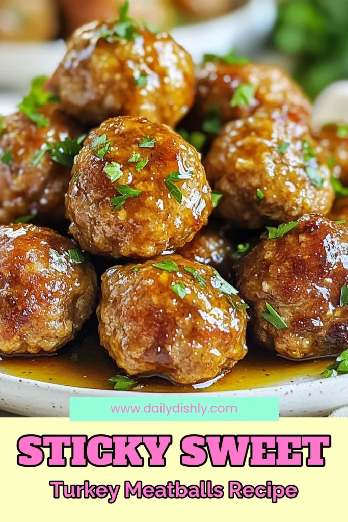 Discover how to make delicious honey garlic turkey meatballs with this easy ground turkey meatball recipe! These healthy turkey meatballs are perfect for a quick dinner or meal prep. Coated in a homemade honey garlic sauce, they are sure to be a hit! Enjoy the tasty combination of flavors in just 35 minutes. Save this recipe for your next cooking adventure! #HoneyGarlicTurkeyMeatballs #EasyMeatballRecipes #HealthyTurkeyMeatballs #GroundTurkeyMeatballRecipe