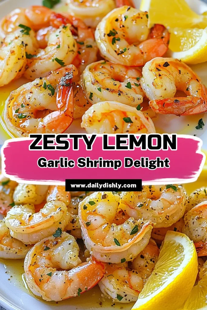 Discover the ultimate Lemon Garlic Shrimp recipe that’s perfect for an easy shrimp dinner! This roasted shrimp with lemon is bursting with flavor and takes just 20 minutes to prepare. Enjoy a healthy and delicious meal with minimal effort using this easy shrimp recipe. Perfect for weeknight dinners or special occasions, don't miss out on these tasty shrimp cooking ideas! Click to explore and save this recipe! #LemonGarlicShrimp #RoastedShrimp #ShrimpDinner #EasyShrimpRecipes