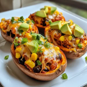 - 4 medium sweet potatoes - 2 cups cooked shredded chicken - 1 cup BBQ sauce (your choice) - 1 cup corn (canned or frozen) - 1/2 cup black beans, rinsed and drained - 1/2 cup shredded cheese (cheddar or mozzarella) - 1 avocado, diced - 1/4 cup green onions, sliced - Salt and pepper to taste - Olive oil for brushing - Optional: Fresh cilantro for garnish You can swap sweet potatoes for regular potatoes if you prefer. Instead of shredded chicken, use canned chicken or tofu for a vegetarian option. You can also replace BBQ sauce with hot sauce for some heat. If you don't have cheese, leave it out or use a dairy-free option. For extra flavor, try adding diced jalapeños or sliced radishes. A dollop of sour cream works well too. You can also use lime wedges for a zesty kick. Don't forget fresh cilantro for a bright finish! {{ingredient_image_1}} 1. Preheat your oven to 400°F (200°C). 2. Wash and scrub the sweet potatoes well. 3. Poke several holes in each potato with a fork. This helps steam escape. 4. Lightly coat the sweet potatoes with olive oil. Sprinkle salt on them. 5. Place the sweet potatoes on a baking sheet lined with foil or parchment paper. 1. Bake the sweet potatoes for 45-60 minutes. They should be soft and easy to pierce. 2. In a medium bowl, mix the shredded chicken, BBQ sauce, corn, and black beans. 3. Add salt and pepper to taste. Stir until everything is well blended. 4. Once the sweet potatoes are done, take them out and let them cool for a few minutes. 5. Carefully slice each sweet potato in half lengthwise. Fluff the insides gently with a fork. 6. Spoon the BBQ chicken mix into each sweet potato half. 7. Sprinkle shredded cheese over the tops. 8. Return the stuffed sweet potatoes to the oven for 10 minutes. Look for melted and bubbly cheese. 9. Remove from the oven and top with diced avocado and sliced green onions. - Use a fork to gently fluff the insides. This makes space for the filling. - Don’t rush this step. Fluffing helps mix the sweet potato's natural sweetness with the savory BBQ mix. - If you want a creamier texture, add a bit of butter or sour cream when fluffing. These steps make BBQ chicken stuffed sweet potatoes a breeze to prepare. Enjoy the delicious blend of flavors! To make BBQ chicken stuffed sweet potatoes even better, think about your flavor layers. Use a mix of BBQ sauces to find your favorite taste. Adding spices like garlic powder or smoked paprika can kick it up a notch. You can also throw in some lime juice for a zesty twist. One big mistake is overcooking the sweet potatoes. They should be soft but not mushy. Make sure to check them every 15 minutes. Another common error is not seasoning enough. A pinch of salt and pepper can make all the difference. Lastly, don’t forget to fluff the insides gently before adding the filling. This helps mix the flavors well. To make this dish a full meal, pair it with a fresh salad. A simple green salad with lemon dressing works great. You could also serve it with coleslaw for a crunch. If you want a drink, sweet tea or lemonade complements the BBQ flavors nicely. Pro Tips Use Fresh Ingredients: Opt for fresh sweet potatoes and high-quality BBQ sauce to enhance the flavor of your dish. Customize Your Filling: Feel free to add other vegetables like bell peppers or zucchini for extra nutrients and flavor. Perfectly Baked Sweet Potatoes: To ensure even baking, choose sweet potatoes of similar size and check for doneness by inserting a fork. Cheese Variations: Experiment with different types of cheese like pepper jack for a spicy kick or feta for a tangy twist. {{image_2}} If you want a meatless meal, swap the chicken for chickpeas. Chickpeas add protein and texture. Mix them with BBQ sauce, corn, and black beans. This keeps the flavor rich and satisfying. Use a blend of spices like smoked paprika and garlic for extra taste. You can also add roasted veggies like bell peppers or zucchini for more color and nutrition. For those who love heat, you can spice up the BBQ chicken. Add diced jalapeños or cayenne pepper to the chicken mix. A dash of hot sauce can also bring a kick. Consider using a spicy BBQ sauce for more flavor. This change adds depth and makes each bite exciting. Just balance the heat with creamy toppings like avocado or sour cream. Take your BBQ chicken stuffed sweet potatoes on a global adventure. Try a Mexican twist by adding black beans, corn, and taco seasoning. Top with fresh cilantro, lime juice, and crumbled queso. For an Asian flair, use teriyaki sauce instead of BBQ. Mix in diced bell peppers and green onions for crunch. These variations keep the meal fresh and fun! To store your BBQ chicken stuffed sweet potatoes, let them cool first. Place each stuffed sweet potato in an airtight container. You can keep them in the fridge for up to three days. If you want to enjoy them longer, freezing is a good option. When you’re ready to eat, take your sweet potatoes out of the fridge. Preheat your oven to 350°F (175°C). Place the sweet potatoes on a baking sheet. Cover them with foil to keep them moist. Bake for about 15-20 minutes or until heated through. You can also reheat them in the microwave for about 2-3 minutes, but the oven gives them a better texture. To freeze BBQ chicken stuffed sweet potatoes, wrap each one tightly in plastic wrap. Then, place them inside a freezer bag. This helps prevent freezer burn. They can last up to three months in the freezer. When you’re ready to eat, thaw them overnight in the fridge before reheating. Yes, you can use regular potatoes. They will taste different. Regular potatoes are less sweet and have a starchy flavor. Sweet potatoes add a nice touch of sweetness and creaminess. This difference in taste can change the dish's overall feel. You can try different sauces like teriyaki or honey mustard. If you want a healthier option, use a mix of Greek yogurt and spices. This can bring a zesty flavor without the sugar. Experiment with different sauces to find your favorite taste. Stuffed sweet potatoes can last about 3 to 5 days in the fridge. Store them in an airtight container for best results. For longer storage, consider freezing them. Just let them cool first before wrapping them tightly. You now have a complete guide on stuffed sweet potatoes. We covered ingredients, from substitutions to toppings. I shared step-by-step cooking instructions with valuable tips. You also learned about flavor enhancement and common mistakes to avoid. Variations add fun, while storage tips ensure freshness. Making this meal is easy and rewarding. Try out your favorite options and enjoy!