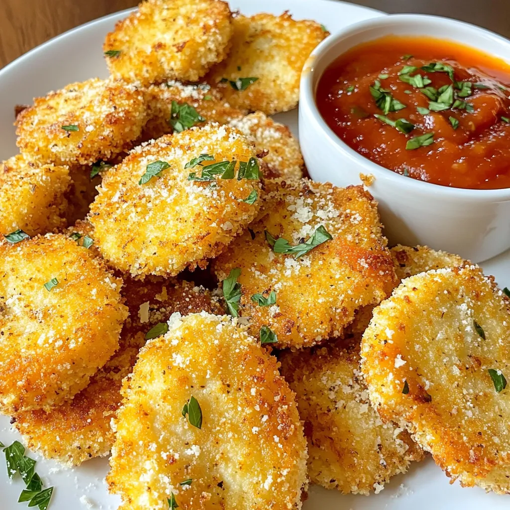 - 1 lb chicken breast, cut into bite-sized pieces - 1 cup all-purpose flour - 2 large eggs, beaten - 1 cup breadcrumbs (preferably panko for extra crunch) - 1/2 cup grated Parmesan cheese - 4 cloves garlic, minced - 1 teaspoon dried oregano - 1 teaspoon paprika - Salt and pepper to taste - Olive oil spray - Parchment paper Gathering these ingredients is easy. You can find chicken breast at any store. Panko breadcrumbs give a great crunch. Grated Parmesan adds a sharp taste. Fresh garlic brings out the best flavor. The spices enhance everything, making each bite special. Parchment paper helps the nuggets bake without sticking. Olive oil spray keeps them crispy without adding too much fat. Using these fresh and simple ingredients makes this snack a favorite. You can easily adjust the spices to fit your taste. Want it spicier? Add some cayenne pepper. Prefer more cheese flavor? Toss in extra Parmesan. Cooking should be fun, and these nuggets let you explore. {{ingredient_image_1}} First, you need to preheat your oven to 400°F (200°C). This step is key for a nice, crispy texture. Next, line a baking sheet with parchment paper. This will stop the nuggets from sticking. Now, let’s mix the ingredients. In a shallow dish, combine 1 cup of all-purpose flour with a pinch of salt and pepper. In another shallow dish, beat 2 large eggs. In a third shallow dish, mix 1 cup of breadcrumbs, 1/2 cup of grated Parmesan cheese, 4 minced garlic cloves, 1 teaspoon of dried oregano, and 1 teaspoon of paprika. This mix brings great flavor! It’s time to coat the chicken! Start by dipping each piece into the flour mixture. Make sure to coat it well. After that, shake off any excess flour. Next, dip the chicken into the beaten eggs. Allow any extra egg to drip off. Finally, coat the chicken with the breadcrumb mixture. Press gently to make sure it sticks well. This step is important for that crunchy texture. Place the coated nuggets on your baking sheet. If you want, lightly spray the tops with olive oil. This helps them get even crispier in the oven. Now, let’s bake! Place the baking sheet in the preheated oven. Bake the chicken nuggets for 15 to 20 minutes. They should turn golden brown and be fully cooked. Halfway through, flip the nuggets for even cooking. This ensures each side gets that perfect crunch. Once baked, let them rest for a minute before serving. This helps them stay juicy inside. Enjoy your tasty garlic Parmesan chicken nuggets! To get that perfect crunch, I always choose panko breadcrumbs instead of regular ones. Panko is lighter and crispier, which makes your nuggets extra crunchy. When you coat your chicken, spray a bit of olive oil on top. This helps achieve that golden color and crispiness. The oil brings out the best in the breadcrumbs. Want to spice things up? You can add other herbs or spices to the breadcrumb mix. Try some Italian seasoning, garlic powder, or even a touch of cayenne for heat. These additions will take your nuggets to the next level. For dips, I love serving them with marinara or garlic aioli. Both pair well with the garlic and cheese flavor. You can choose to bake or fry your nuggets. Baking is great if you want a healthier option. Just remember to flip them halfway through cooking. If you prefer frying, use a pan with hot oil for a crispy finish. Air fryers are another fantastic choice. They cook the nuggets quickly and keep them crispy without much oil. Pro Tips Use Fresh Garlic: Freshly minced garlic gives a robust flavor that powdered garlic cannot replicate. Make sure to use fresh cloves for the best taste! Double-Dip for Extra Crunch: For an even crunchier texture, dip the chicken nuggets in the egg mixture twice before coating them in breadcrumbs. Experiment with Seasonings: Feel free to customize your breadcrumb mixture with different herbs and spices like Italian seasoning or cayenne pepper for a kick! Let Them Rest: Allowing the baked nuggets to rest for a couple of minutes after cooking will help them retain their juiciness and make them easier to handle. {{image_2}} You can switch up the protein in your nuggets. Use chicken thighs or tenders instead of breast. Chicken thighs are juicier and add great flavor. Tenders also stay moist and cook quickly. You can also try turkey nuggets. They offer a leaner option with similar taste. For a plant-based choice, look for veggie or tofu nuggets. They absorb flavors well and make a tasty alternative. Change the cheese for a fun twist. Try cheddar for a sharper taste. Mozzarella gives a milder, creamy flavor. Adjust the garlic to suit your taste. Use less for a subtle hint or more for a bold kick. You can even swap fresh garlic for garlic powder. This makes it easier and just as tasty. Pair these nuggets with different sauces. BBQ sauce adds a nice sweetness. Ranch dressing is creamy and cool. You can also try garlic aioli for a rich flavor. Serve with fresh veggies like carrot sticks or a crisp salad. The crunch of veggies balances the hearty nuggets. This makes for a fun and healthy snack or meal. To store leftover chicken nuggets, place them in an airtight container. Make sure they cool down first. You can keep them in the fridge for up to three days. It is best to eat them within this time for the best taste and texture. For freezing, let the nuggets cool completely. Then, place them in a freezer-safe bag. Remove as much air as possible before sealing. You can freeze them for up to three months. When you want to eat them, take them out and let them thaw overnight in the fridge. You can reheat the nuggets in an oven, microwave, or air fryer. For the oven, preheat it to 375°F (190°C). Bake for about 10-12 minutes until crispy. In the microwave, heat for about 1-2 minutes. But be careful, as this can make them soggy. The air fryer is a great option too. Set it to 375°F (190°C) and cook for about 5-7 minutes. This method keeps them crunchy and delicious. To make these nuggets crispy, focus on the coating and oil. Use panko breadcrumbs instead of regular ones. Panko gives that extra crunch you want. When you coat the chicken, make sure to shake off any extra flour. This helps the egg and breadcrumbs stick better. Lightly spray the tops with olive oil before baking. This gives them a nice golden color and a crispy texture. Bake them at 400°F for 15-20 minutes. Flip them halfway through for even cooking. Yes, you can prepare the nuggets in advance. If you want to store them, place the uncooked nuggets in an airtight container. They can stay in the fridge for up to 24 hours. You can also freeze them for longer storage. Just lay the coated nuggets on a baking sheet and freeze until solid. Then, transfer them to a zip-top bag. When you’re ready to cook, bake them directly from the freezer. Just add a few extra minutes to the cooking time. These chicken nuggets taste great with many dipping sauces. Marinara sauce is a classic choice and adds a nice tang. Garlic aioli brings a creamy, rich flavor that complements the garlic in the nuggets. You can also try ranch dressing for a cool dip or BBQ sauce for a sweet kick. Honey mustard is another fun option that pairs well with the savory notes of the chicken. Feel free to mix and match to find your favorite! You learned how to make Garlic Parmesan Chicken Nuggets with simple steps. We covered ingredients, cooking methods, and storage tips. You can achieve crispy nuggets by coating them well and using olive oil. Remember to experiment with flavors and try different proteins. These nuggets are great with various sauces and sides. Now, you have everything you need for a tasty meal. Enjoy making this dish with your favorite variations!