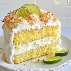 Here are the ingredients you need for a Coconut Lime Cake. Gather these items before you start. - 1 3/4 cups all-purpose flour - 1 cup granulated sugar - 1/2 cup unsweetened coconut flakes - 1/2 cup unsalted butter, softened - 2 large eggs - 1/2 cup coconut milk - Zest of 2 limes - 1/4 cup fresh lime juice - 1 tablespoon baking powder - 1/2 teaspoon salt - 1 teaspoon vanilla extract - For the frosting: - 1 cup unsweetened coconut cream - 2 cups powdered sugar - 1 teaspoon vanilla extract - Lime slices and toasted coconut for garnish Each ingredient plays a key role in making this cake taste amazing. The coconut flakes give it a nice texture. The lime zest and juice add a refreshing flavor. Using fresh ingredients makes a big difference. You can find most of these items at your local grocery store. {{ingredient_image_1}} 1. Preheat your oven to 350°F (175°C). Grease and flour a 9-inch round cake pan. 2. In a large bowl, cream together 1/2 cup of softened butter and 1 cup of granulated sugar until light and fluffy. 3. Add 2 large eggs, one at a time. Mix well after each addition. Stir in the zest from 2 limes and 1 teaspoon of vanilla extract. 1. In another bowl, whisk together 1 3/4 cups of all-purpose flour, 1 tablespoon of baking powder, and 1/2 teaspoon of salt. 2. Gradually add the dry mix to the wet mix. Alternate with 1/2 cup of coconut milk. Mix until just combined. 3. Gently fold in 1/2 cup of unsweetened coconut flakes and 1/4 cup of lime juice. Make sure everything blends well. 1. Pour the batter into the prepared cake pan. Smooth the top with a spatula. 2. Bake for 25-30 minutes. Check if it is done by inserting a toothpick into the center. It should come out clean. 3. Once baked, let the cake cool in the pan for about 10 minutes. Then transfer it to a wire rack to cool completely before frosting. - To ensure even baking, always preheat your oven to 350°F (175°C). - Use room temperature ingredients for a smooth batter. - Check for doneness by inserting a toothpick. If it comes out clean, the cake is ready. - Grease your cake pan with butter or oil, then sprinkle flour to prevent sticking. - For the best frosting, mix coconut cream and powdered sugar until fluffy. - Add vanilla extract for extra flavor and smoothness. - Use an offset spatula for even spreading on the cake. - Garnish with fresh lime slices and toasted coconut flakes for a pop of color. - Serve on a bright platter with lime wedges for a festive touch. - Pair with a tropical drink, like a mojito or a coconut smoothie, for a perfect treat. Pro Tips Use Fresh Limes: For the best flavor, always use fresh limes instead of bottled lime juice. Toast the Coconut: Toasting the coconut flakes before adding them to the frosting enhances their flavor and adds a lovely crunch. Check Doneness: To ensure the cake is perfectly baked, check for doneness a few minutes before the timer goes off. Cool Completely: Allow the cake to cool completely before frosting to prevent the frosting from melting. {{image_2}} You can change the taste of your Coconut Lime Cake by adding fruits. Mango or pineapple gives a fresh twist. Just chop the fruit into small pieces and fold them into the batter. This will add sweetness and a bit of tang. You can also try adding almond extract. A teaspoon of almond extract can bring a warm, nutty flavor. This pairs well with the coconut and lime. If you need a gluten-free cake, use a gluten-free flour mix. Make sure it has a good binding agent. This will help the cake rise well. For vegan options, swap the eggs with flaxseed meal. Mix one tablespoon of flaxseed meal with three tablespoons of water. Let it sit until it thickens. You can also use a dairy-free milk, like almond or soy milk, instead of coconut milk. For frosting, you can try cream cheese or whipped cream. These options add a rich flavor and creamy texture. To make it lighter, use whipped cream topped with coconut flakes. You can also skip traditional frosting and use fruit compotes. A fresh mango or berry compote can add a bright and fruity taste. This keeps it fresh and fun! To keep your Coconut Lime Cake fresh, wrap it well. Use plastic wrap or foil. Store the cake at room temperature if you will eat it within two days. If it has frosting, place it in a container to protect the icing. The icing can get soft if not covered. Want to freeze your cake? Here’s how: First, allow the cake to cool completely. Then, slice it into pieces. Wrap each slice in plastic wrap. Place the wrapped slices in a freezer-safe bag or container. You can freeze the cake for up to three months. When ready to eat, take a slice out and leave it in the fridge overnight to thaw. For the best texture, enjoy it at room temperature. When stored at room temperature, your cake lasts for about two days. After that, the texture may change. If you refrigerate the cake, it can last for about a week. However, refrigeration can make the cake drier and less fluffy. Keep this in mind when deciding how to store your Coconut Lime Cake. Can I substitute coconut milk with regular milk? Yes, you can use regular milk. The taste will change a bit. Coconut milk adds a rich flavor that regular milk lacks. If you want a stronger coconut taste, stick with coconut milk. How do I make a gluten-free version of this cake? To make it gluten-free, use a gluten-free flour blend. Look for one that has a good balance of starches. This will keep the cake light and fluffy. What can I use instead of unsweetened coconut flakes? If you don't have unsweetened coconut flakes, try using chopped nuts. Almonds or pecans work well for added texture. You can also use sweetened coconut, but it will make the cake sweeter. Why did my cake sink in the middle? Your cake might sink if it had too much liquid or wasn't mixed well. Also, opening the oven door too soon can cause it to sink. Make sure to mix the batter until just combined. How can I tell if my cake is done baking? To check if your cake is done, insert a toothpick into the center. If it comes out clean, the cake is ready. If there is batter on the toothpick, give it a few more minutes. What is the best way to serve Coconut Lime Cake? Serve the cake on a pretty platter. Add lime wedges and a sprig of mint for color. This makes it look fresh and inviting. Can this cake be made ahead of time? Yes, you can bake the cake a day ahead. Just wrap it well in plastic wrap. This keeps it fresh until you're ready to frost and serve. This blog post covered all you need for the perfect Coconut Lime Cake. We explored the ingredients, from coconut flakes to zesty lime juice, and detailed the steps for baking. I shared tips on frosting and presentation, plus variations for taste and diet. Remember, this cake can be a real showstopper for any occasion. Use these insights to make a delightful treat. Enjoy the process of baking and the joy it brings!
