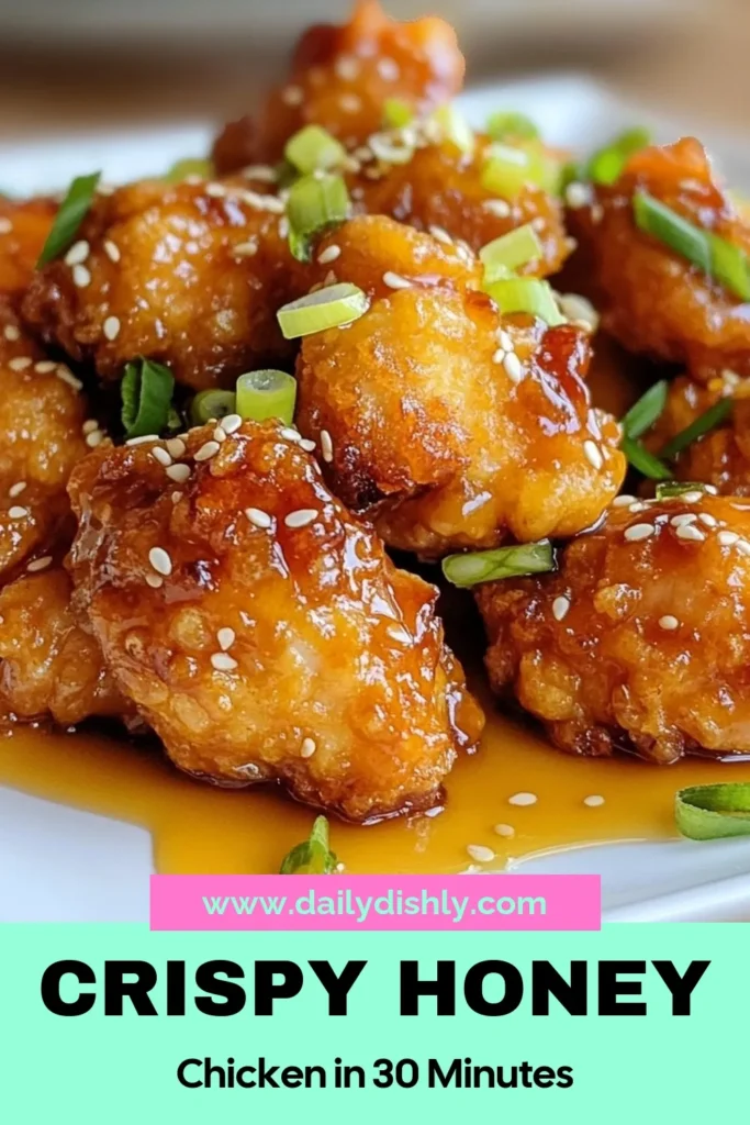 Discover the ultimate Crispy Honey Chicken recipe that's easy to follow and packed with flavor! This sweet and savory chicken recipe combines perfectly fried chicken with honey sauce for a delicious twist on dinner. Learn how to make crispy chicken that your family will love, and elevate your mealtime with this delightful dish. Don’t forget to save this easy honey chicken recipe for later! #CrispyHoneyChicken #FriedChicken #HoneySauce #DeliciousRecipes