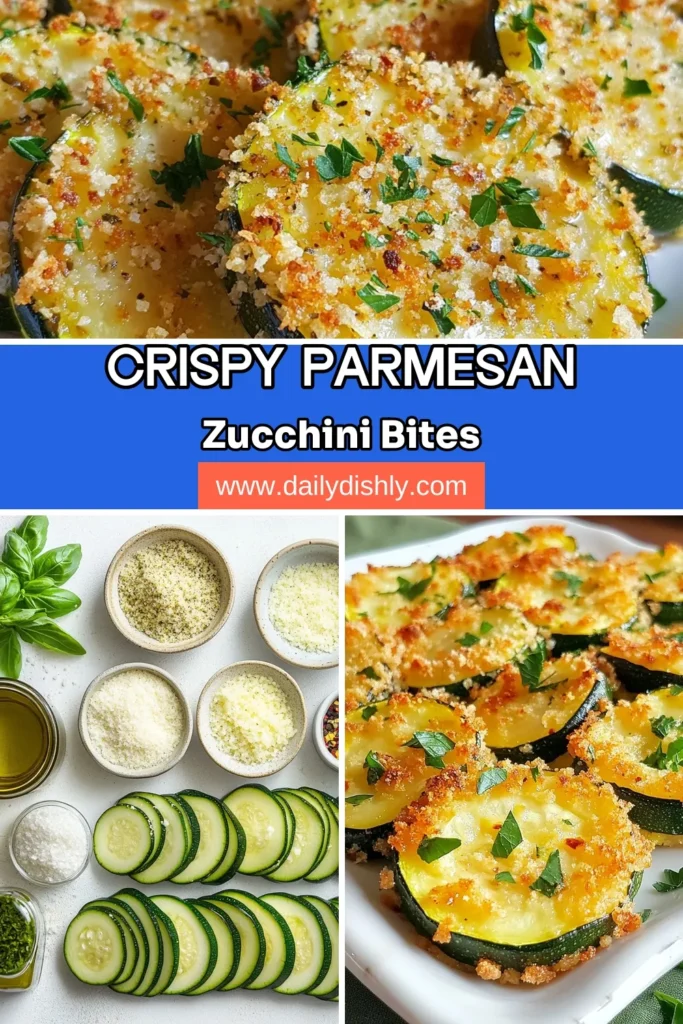 Discover the deliciousness of Parmesan Herb Baked Zucchini! This easy baked zucchini recipe features fresh zucchini rounds topped with a crunchy blend of Parmesan cheese and herbs, making it a perfect healthy zucchini side dish for any meal. Enjoy these oven-baked zucchini slices as a nutritious addition to your dinner table. Try this simple, flavorful dish today! Save it for later! #BakedZucchini #HealthySides #VegetableRecipes #ZucchiniRecipes