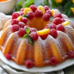 - 2 cups all-purpose flour - 1 ½ teaspoons baking powder - ½ teaspoon baking soda - ½ teaspoon salt - 1 cup unsalted butter, softened - 1 ½ cups granulated sugar - 3 large eggs - 2 teaspoons vanilla extract - Zest of 1 lemon - 1 cup sour cream - 1 cup fresh raspberries (plus extra for garnish) - ¼ cup lemon juice Gathering the right ingredients is key to making a great Raspberry Lemon Bundt Cake. First, you will need two cups of all-purpose flour. This forms the base of the cake. Baking powder and baking soda help it rise, so don’t skip those. You’ll need one and a half teaspoons of baking powder and half a teaspoon of baking soda. Salt is also important. You only need half a teaspoon, but it brings out all the flavors. The butter plays a big role in making the cake moist. Use one cup of unsalted butter, softened to room temperature. Granulated sugar sweetens the cake; you will need one and a half cups. Eggs add richness and help bind the cake. Three large eggs will do the trick. For flavor, two teaspoons of vanilla extract and the zest of one lemon are essential. Sour cream adds moisture and a slight tang. One cup is perfect. Fresh raspberries are the star of the cake. You need one cup, plus extra for garnish. Lastly, add a quarter cup of lemon juice to enhance the lemon flavor. With these ingredients, you’ll create a light and delicious cake that is sure to impress. {{ingredient_image_1}} - Preheat your oven to 350°F (175°C). - Grease a 10-cup Bundt pan with baking spray. This helps the cake release easily. - In a bowl, combine 2 cups of all-purpose flour, 1 ½ teaspoons baking powder, ½ teaspoon baking soda, and ½ teaspoon salt. - Whisk these dry ingredients together well, then set them aside. - In a large bowl, beat 1 cup of softened unsalted butter and 1 ½ cups of granulated sugar until fluffy. - This should take about 3-4 minutes. - Next, add 3 large eggs one at a time. Mix well after each egg. - Then, mix in 2 teaspoons of vanilla extract and the zest of 1 lemon. - Gradually add your flour mixture to the wet ingredients. Alternate this with 1 cup of sour cream. - Start and end with the flour mixture. Mix until just combined. - Gently fold in 1 cup of fresh raspberries and ¼ cup of lemon juice. Be careful not to break the raspberries. - Pour the batter into your prepared Bundt pan. Smooth the top with a spatula. - Bake in the preheated oven for 45-55 minutes. - Check for doneness by inserting a toothpick in the center. It should come out clean. - After baking, allow the cake to cool in the pan for about 10 minutes. - Then, invert it onto a wire rack to cool completely. This helps keep the cake light and fluffy. To make your cake light and fluffy, start by creaming butter and sugar well. Use a mixer on medium speed for about 3-4 minutes. This process adds air, making your cake rise nicely. Make sure all your ingredients are at room temperature. Cold butter or eggs can hinder the mixing process, resulting in a dense cake. When adding raspberries, be gentle. Use a spatula to fold them into the batter. This way, you avoid breaking the berries. Fresh raspberries are best for flavor and texture. If using frozen ones, make sure to thaw and drain them first. This helps keep the batter from getting too wet. Dust your cooled cake with powdered sugar for a sweet touch. For added flair, garnish with fresh raspberries and a sprig of mint. This not only looks nice but also enhances the cake's flavor. Serve your cake on pretty plates to impress your guests. Pro Tips Room Temperature Ingredients: Ensure your butter, eggs, and sour cream are at room temperature before starting. This helps create a smoother batter and contributes to a lighter texture in the cake. Gently Fold Berries: When incorporating the raspberries, fold them in gently to prevent them from breaking apart. This helps maintain their shape and gives the cake a beautiful marbled effect. Checking for Doneness: Since oven temperatures can vary, start checking your cake a few minutes before the suggested baking time. Insert a toothpick into the center; it should come out clean when the cake is done. Cake Storage: To keep your Bundt cake fresh, store it in an airtight container at room temperature for up to 3 days. For longer storage, consider freezing it, wrapped tightly in plastic wrap and aluminum foil. {{image_2}} You can enhance your Raspberry Lemon Bundt Cake with other flavors. Try adding lime or orange zest for a citrus boost. A splash of grapefruit juice can add a nice twist too. You might also consider spices like cinnamon or cardamom. These spices can give your cake warmth and depth. Vanilla extract adds sweetness, while almond extract offers a nutty hint. Experimenting with these flavors can create a unique cake experience. If you need gluten-free options, almond or coconut flour works well. These flours keep the cake moist and flavorful. You can also try using gluten-free all-purpose flour. For a vegan version, replace eggs with flaxseed meal or applesauce. Substitute the butter with coconut oil or vegan butter. You can also use almond or soy milk in place of sour cream. These options let everyone enjoy this cake, no matter their diet. A lemon glaze is a great choice for this cake. To make it, mix powdered sugar with lemon juice until smooth. Drizzle this glaze over the cooled cake for a sweet finish. If you prefer whipped cream, serve it alongside slices. A dollop of cream cheese frosting adds richness too. This frosting pairs well with the tangy lemon and sweet raspberries. Try different frostings to find your favorite combination! To keep your Raspberry Lemon Bundt Cake fresh at room temperature, wrap it in plastic wrap. This helps lock in moisture. Place it on a cake stand or in a cake box. Avoid direct sunlight and heat. For longer storage, refrigerate it in an airtight container. This keeps the cake tasty for several days. If you want to save it for later, freezing is a great option. Slice the cake first, then wrap each piece tightly in plastic wrap. Place the wrapped slices in a freezer-safe bag. This way, you can enjoy a piece anytime! To reheat your Bundt cake, take out a slice. Use a microwave-safe plate and cover it with a damp paper towel. Heat it in the microwave for about 10-15 seconds. This keeps the slice moist. Be careful not to overheat it, as this can dry it out. If you prefer, you can also warm the cake in the oven. Preheat the oven to 350°F (175°C). Place the slice on a baking sheet and heat it for about 5-10 minutes. This method gives a nice warm texture. When stored properly, your Raspberry Lemon Bundt Cake lasts about 4-5 days at room temperature. If you refrigerate it, it can last up to a week. In the freezer, you’ll enjoy it for about 2-3 months. Just remember to label the bag with the date. This way, you’ll know when it’s best to enjoy your delicious treat. Yes, you can use frozen raspberries. They work well in the cake. Just let them thaw first. This helps keep the batter from getting too wet. Be gentle when folding them in to avoid breaking them up. To check if the cake is done, use a toothpick. Insert it into the center of the cake. If it comes out clean, the cake is ready. If it has wet batter on it, bake for a few more minutes. If you don't have sour cream, you can use plain yogurt. Greek yogurt is a great choice too. Both will keep the cake moist and tasty. To remove the cake, let it cool for about 10 minutes. Then, carefully run a knife around the edges. Invert the pan onto a wire rack. Give it a gentle shake to help release it. Yes, you can make this cake ahead of time. It stays fresh for a few days at room temperature. Just cover it well to keep it moist. You can also freeze it for longer storage. In this post, I walked you through making a delicious raspberry lemon Bundt cake. We covered every step, from gathering the right ingredients to baking and cooling the cake. I shared tips for a fluffy texture and ways to customize the recipe. Remember, small baking details can make a big difference. Enjoy your cake fresh, or use my storage tips for later. Happy baking!