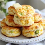 Creating Cheddar Jalapeño Drop Biscuits is easy when you have the right ingredients. Below is a complete list to get you started: - 2 cups all-purpose flour - 1 tablespoon baking powder - 1 teaspoon salt - 1/2 teaspoon garlic powder - 1/4 teaspoon black pepper - 1/2 cup cold unsalted butter, cubed - 1 cup shredded sharp cheddar cheese - 1-2 fresh jalapeños, finely chopped - 3/4 cup buttermilk - 1/4 cup green onions, sliced (optional) Each ingredient plays a key role. The all-purpose flour forms the base. Baking powder helps the biscuits rise. Salt adds flavor. Garlic powder and black pepper provide depth. Cold butter keeps the biscuits flaky. Sharp cheddar cheese delivers rich taste. Jalapeños add spice. Buttermilk gives moisture and tang. Green onions can enhance flavor but are not necessary. Gather everything before you start. This will make the process smooth and fun. Remember, fresh jalapeños can make your biscuits spicy. Adjust the amount based on your heat preference. Enjoy the journey of making these tasty treats! {{ingredient_image_1}} First, preheat your oven to 425°F (220°C). This hot oven helps the biscuits rise well. While it heats, line a baking sheet with parchment paper. This step makes cleanup easy and prevents sticking. In a large bowl, combine 2 cups of all-purpose flour, 1 tablespoon of baking powder, 1 teaspoon of salt, 1/2 teaspoon of garlic powder, and 1/4 teaspoon of black pepper. Whisk these dry ingredients together. This mix gives your biscuits great flavor and helps them rise. Next, add 1/2 cup of cold, cubed unsalted butter to the dry mix. Use your fingers or a pastry cutter to blend it in. Keep working until the mix looks like coarse crumbs. This step makes your biscuits flaky and tender. Now, stir in 1 cup of shredded sharp cheddar cheese and 1-2 finely chopped fresh jalapeños. Adjust the jalapeño amount based on how spicy you want your biscuits. Mix until the cheese and jalapeños are evenly spread throughout. Pour in 3/4 cup of buttermilk. If you'd like, add 1/4 cup of sliced green onions for extra flavor. Gently mix until just combined. Be careful not to overmix; the dough should feel slightly sticky. Use a spoon or an ice cream scoop to drop heaping tablespoons of dough onto your prepared baking sheet. Leave about 2 inches between each biscuit. Bake them in the oven for 12-15 minutes. They should turn golden brown on top and be cooked through. Let them cool for a few minutes before serving warm. Enjoy! To get the best texture, use cold butter. It helps keep the biscuits flaky. When mixing, use your fingers or a pastry cutter. This method prevents the butter from melting too soon. The dough should feel slightly sticky but not wet. Avoid overmixing; this keeps your biscuits light and airy. Adjust the spiciness by changing the amount of jalapeños. If you like it mild, use one jalapeño. For more heat, add two. Remember to remove the seeds and ribs for less heat. You can also try pickled jalapeños for a different flavor. Store leftover biscuits in an airtight container. They stay fresh for about two days at room temperature. For longer storage, freeze them. Wrap each biscuit tightly in plastic wrap. Place them in a freezer bag for easy access. To reheat, pop them in the oven at 350°F for about 10 minutes. Enjoy your biscuits warm! Pro Tips Chill the Butter: Keep the butter very cold for flakier biscuits. You can even freeze it for a few minutes before using. Adjust the Spice: For milder biscuits, remove the seeds from the jalapeños. For extra heat, add more jalapeños or even a pinch of cayenne pepper. Mixing Technique: Be careful not to overmix the dough. Gentle folding helps maintain the light and fluffy texture of the biscuits. Storage Tips: Store leftover biscuits in an airtight container. Reheat them in the oven to bring back their original texture. {{image_2}} You can switch up the cheese in these biscuits. Try using pepper jack for a bolder kick. Mozzarella gives a milder taste and a gooey texture. You can also use a blend of cheeses. Just make sure to shred them for even melting. Adding herbs and spices can change the flavor. Try mixing in chopped fresh cilantro or parsley. A pinch of cumin adds warmth. For a touch of sweetness, add a dash of smoked paprika. These flavors can enhance the jalapeño heat and cheese richness. To make these biscuits gluten-free, use a gluten-free flour mix. Look for one that has a good binding agent, like xanthan gum. You may need to adjust the amount of buttermilk. Start with less and add more as needed. This keeps the dough from being too wet. To store unbaked biscuits, place them on a baking sheet. Cover the sheet with plastic wrap. You can keep them in the fridge for up to 1 hour. For longer storage, freeze them for up to 3 months. Just make sure they are not touching each other on the sheet. Once frozen, move them to a freezer bag. Label the bag with the date so you can keep track. For baked biscuits, let them cool completely. Once cooled, place them in an airtight container. You can store them at room temperature for 2 to 3 days. If you want to keep them longer, freeze them. Wrap each biscuit in plastic wrap and place them in a freezer bag. They can last for up to 3 months in the freezer without losing taste or texture. To reheat leftover biscuits, preheat your oven to 350°F (175°C). Place the biscuits on a baking sheet. Heat them for about 10 minutes, or until warm. You can also use a microwave, but they may not be as crispy. If using the microwave, place a damp paper towel over the biscuits. Heat in 15-second increments until warm. Enjoy your biscuits fresh and tasty again! Yes, you can make these biscuits ahead of time. Prepare the dough and drop it onto the baking sheet. Then, cover the sheet with plastic wrap. You can store it in the fridge for up to 24 hours. When you are ready to bake, just pop them in the oven. This saves time and gets you fresh biscuits fast. To freeze the biscuits, you should first bake them. Let the biscuits cool completely. Once cool, place them in a single layer on a baking sheet. Freeze for about an hour. After that, transfer them to a freezer bag. This way, they will not stick together. You can freeze them for up to three months. When you want to enjoy them, just reheat in the oven. These biscuits pair well with many dishes. You can serve them with soups, stews, or chili. They also go great with salad. For a fun twist, try them with honey or butter. You can even use them as a base for a breakfast sandwich. Enjoying these biscuits is easy since they add flavor to any meal. You've learned how to make delicious cheddar jalapeño drop biscuits. We covered essential ingredients, straightforward steps, and useful tips. Remember, you can tweak the spice level, change cheeses, or even go gluten-free. Keep leftovers fresh and enjoy them later. With this guide, you'll impress everyone with your baking skills. Now, it's time to gather your ingredients and whip up a batch! Enjoy the warm, cheesy goodness!