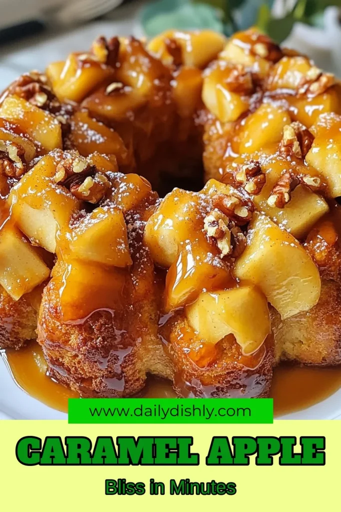 Indulge in the deliciousness of caramel apple monkey bread with this easy monkey bread recipe! Perfect for gatherings, this homemade monkey bread combines tender biscuit pieces, tart apples, and rich caramel sauce for a mouthwatering treat. Explore delightful apple dessert recipes with this fun twist that’s sure to impress. Bake your way to happiness today! Save this recipe for later! #CaramelAppleMonkeyBread #EasyMonkeyBreadRecipe #HomemadeMonkeyBread #AppleDessertRecipes