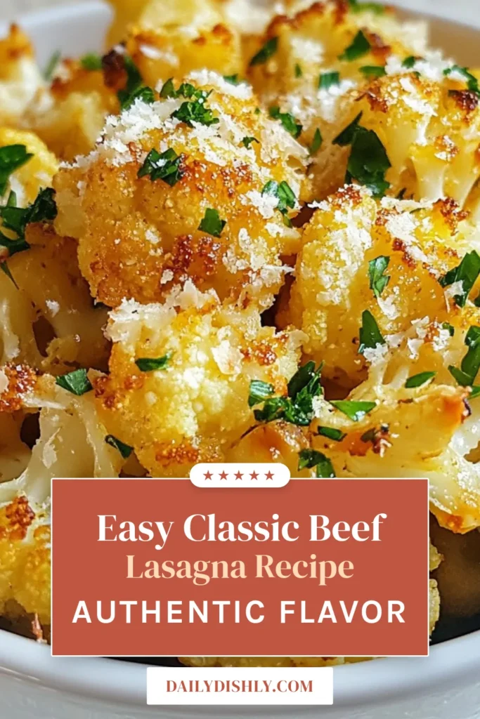 Discover the deliciousness of roast garlic parmesan cauliflower with this easy roasted cauliflower recipe. Perfect as a healthy cauliflower dish, it combines tender florets with garlic and crispy Parmesan for an irresistible side. Ideal for any meal, this garlic parmesan recipe is a must-try! Don’t miss out on this flavorful addition to your table. Save and try it today! #RoastedCauliflower #HealthyRecipes #CauliflowerSideDish #GarlicParmesan