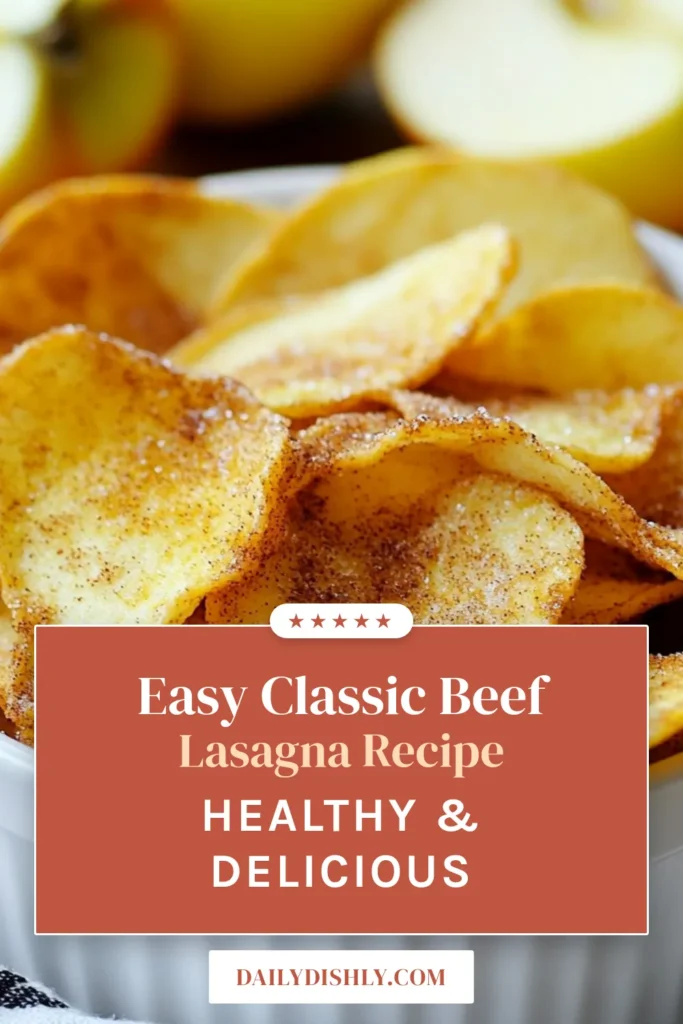 Discover the ultimate crispy apple chips recipe with these homemade cinnamon sugar apple chips. Made with just a few simple ingredients, including Honeycrisp or Fuji apples, this healthy apple snack is perfect for satisfying your sweet cravings. Enjoy baked apple chips that are light, crispy, and full of flavor! Try this easy recipe today and save it for later! #HealthySnacks #AppleChips #CinnamonSugar #HomemadeTreats