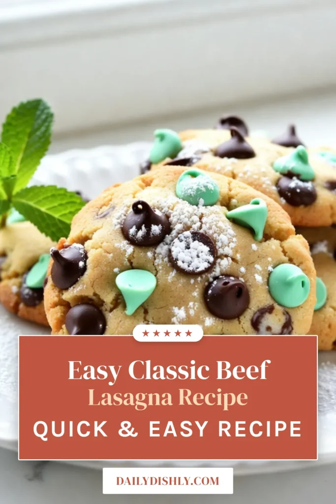 Indulge in the ultimate treat with these Mint Chocolate Chip Cookies! This easy cookie recipe with mint is perfect for any occasion, delivering a delightful combination of soft chocolate chip cookies and refreshing peppermint. Surprise your family with these mint dessert recipes that are irresistibly delicious. Bake a batch today and watch them disappear! Save this recipe for later and enjoy the minty bliss! #MintChocolateChipCookies #EasyCookieRecipe #MintDessertRecipes #BakingFun