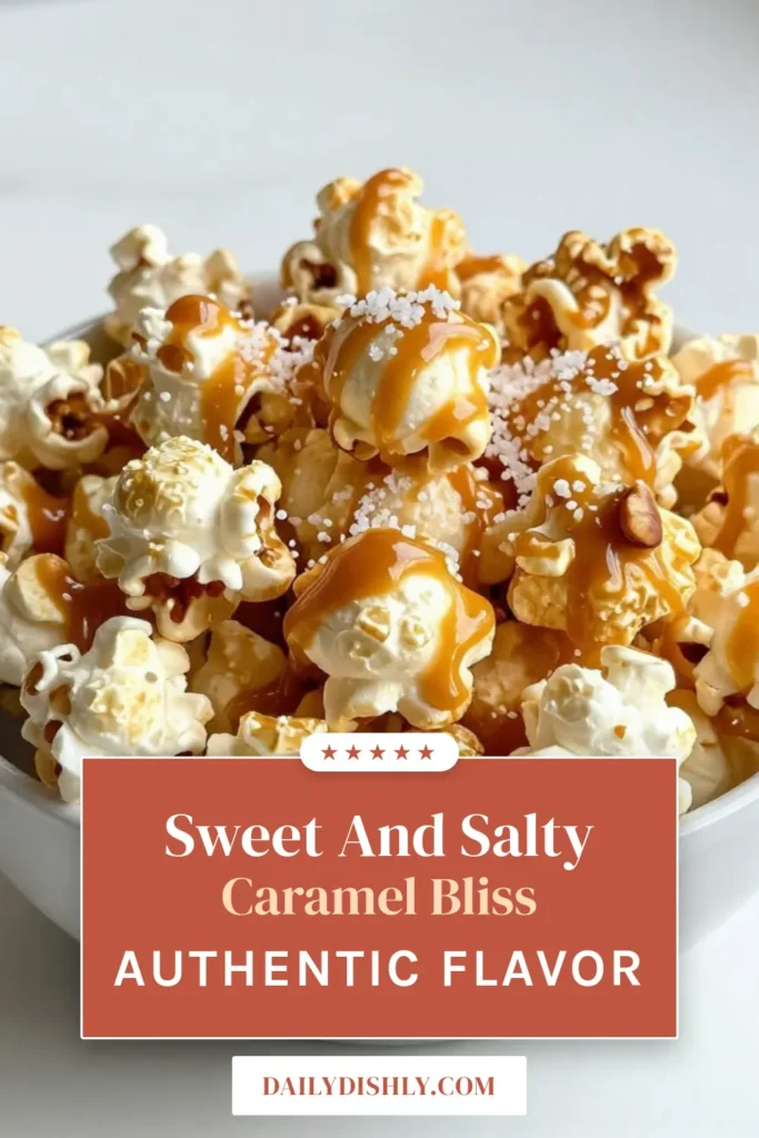 Looking for the perfect snack? This easy caramel popcorn recipe brings together sweet and salty flavors to create an irresistible treat. Homemade caramel popcorn is simple to make and perfect for movie nights or parties. Just pop your popcorn, make the caramel, and bake for an unbeatable crunch. Try this sweet and salty popcorn recipe today and indulge in a delicious popcorn snack! Save this recipe now! #CaramelPopcorn #SweetAndSalty #HomemadePopcorn #EasySnacks