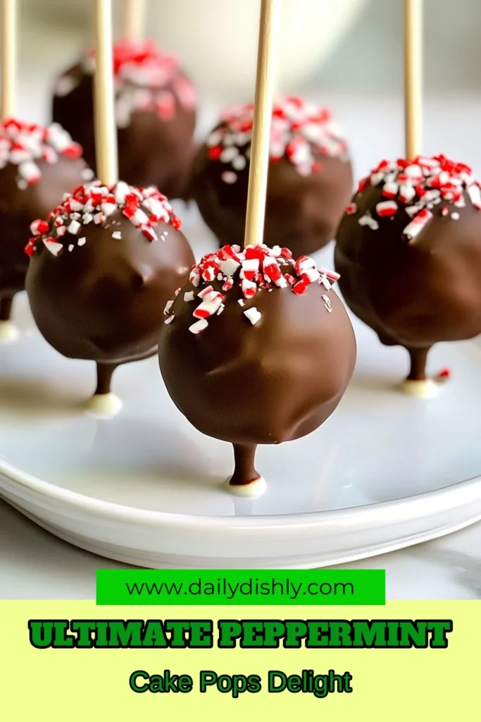 Indulge in the festive delight of peppermint chocolate cake pops with this easy cake pops recipe! Perfect for holiday gatherings, these chocolate cake pops with peppermint are a must-try. With just a few simple steps, you can create these delicious treats that everyone will love. Make this holiday cake pop recipe your go-to festive dessert idea. Click to discover the full recipe and spread the holiday cheer! #PeppermintChocolate #CakePops #HolidayBaking #FestiveDesserts