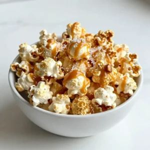 - 1 cup popcorn kernels - 1 cup granulated sugar - 1/4 cup unsalted butter - 1/4 cup light corn syrup - 1/2 teaspoon vanilla extract - 1/4 teaspoon baking soda - 1 teaspoon sea salt, plus more for sprinkling - Optional: 1/2 cup roasted nuts (like almonds or peanuts), for added crunch Sweet and salty caramel popcorn needs just a few key ingredients. First, you need popcorn kernels. They will turn into fluffy popcorn when popped. Granulated sugar adds sweetness, while unsalted butter gives richness. Light corn syrup helps create a smooth caramel. Vanilla extract brings out the flavors, and baking soda makes the caramel lighter. Sea salt balances the sweetness. If you want a nutty twist, add some roasted nuts for crunch. Each ingredient plays a role. The popcorn forms the base. Sugar, butter, and corn syrup create the caramel. Vanilla, baking soda, and salt enhance the taste. Roasted nuts add texture. Gather these ingredients to make a treat everyone will love. The mix of sweet and salty makes it special. Enjoy the process, and have fun making this crunchy delight! {{ingredient_image_1}} You can pop the popcorn using two methods: stovetop or popcorn maker. For stovetop, heat a large pot over medium heat. Add a little oil and let it warm. When it's hot, add the popcorn kernels and cover. Shake the pot often until popping slows. For a popcorn maker, follow the machine's instructions for popping. Both methods yield fluffy popcorn! Here are some tips for perfect popped corn: - Use fresh kernels for best results. - Avoid opening the lid while popping. - Wait for popping to slow down before removing. To make the caramel, combine sugar, butter, and corn syrup in a medium saucepan. Set the heat to medium and stir occasionally. Once it boils, stop stirring. Let it boil for 4-5 minutes. It should turn a deep golden color. This color shows it’s ready! The ideal temperature for caramel is 240°F (115°C). You can check this with a candy thermometer. When your caramel is ready, remove the saucepan from the heat. Carefully stir in the vanilla extract and baking soda. The mixture will bubble up, so be careful! The baking soda helps make the caramel light and airy. Next, add 1 teaspoon of sea salt to balance the sweetness. Pour the hot caramel over the popped popcorn in a large bowl. Use a wooden spoon or spatula to gently fold the popcorn and caramel together. Make sure each piece gets coated evenly. This step is crucial for delicious flavor! Preheat your oven to 250°F (120°C). Spread the caramel-coated popcorn on a large baking sheet lined with parchment paper. Bake for 1 hour. Stir every 15 minutes to ensure even baking. This will give your popcorn a nice crunch. Once baked, take the popcorn out and sprinkle a little more sea salt on top. Let it cool completely on the baking sheet. Once cool, break it into clusters. If you want, mix in some roasted nuts for added crunch. Serve the popcorn in a big bowl. You can also store it in a sealed container for later. Enjoy your sweet and salty treat! To find the right mix of sweet and salty, taste as you go. You can add more sugar for sweetness or more salt if you like it saltier. Start with the amounts in the recipe. If you want it sweeter, add a bit more sugar. For a saltier taste, sprinkle on extra sea salt after baking. For the best mix, use a large wooden spoon or spatula. These tools help you gently fold the popcorn with the caramel. Make sure you coat every piece well. Take your time and mix slowly to avoid crushing the popcorn. The goal is to have a nice, even layer of caramel on each piece. To keep your caramel popcorn fresh, store it in an airtight container. This helps it stay crunchy. If you leave it out, it may become soft. For the best taste, eat your popcorn within a week. If it gets stale, you can warm it in the oven for a few minutes to regain some crunch. Pro Tips Use Fresh Kernels: Ensure your popcorn kernels are fresh for the best popping results. Old kernels may not pop fully, leaving you with unpopped kernels. Watch the Caramel: When boiling the sugar mixture, keep a close eye on it to prevent burning. The color should be a rich golden brown, which indicates it’s ready. Stir Gently: When folding the caramel into the popcorn, do so gently to avoid crushing the popped kernels. This keeps your popcorn light and airy. Add Spices: For a unique flavor twist, consider adding a pinch of cinnamon or cayenne pepper to the caramel mixture for a sweet and spicy kick. {{image_2}} Adding nuts to your caramel popcorn is a great idea. Nuts give extra crunch and flavor. You can use roasted almonds, peanuts, or even cashews. Just mix in about 1/2 cup of your chosen nuts when you coat the popcorn. This makes each bite even more satisfying. You can also try different nuts each time. This keeps your snack fresh and fun! If you love chocolate, this version is for you! After baking your caramel popcorn, melt some chocolate. Use milk, dark, or white chocolate based on your taste. Drizzle it over the popcorn for a sweet touch. Let it cool so the chocolate hardens. This adds a rich flavor that perfectly pairs with the sweet and salty caramel. It’s a treat you won't want to miss! Want to change things up? You can explore different seasonings for your popcorn. Try adding spices like cinnamon or cayenne for a twist. You can even sprinkle a bit of garlic powder for a savory touch. Just be sure to add your spices right after coating the popcorn with caramel. This way, the flavors stick well. Experimenting with seasonings can make this sweet and salty treat even more exciting! To keep your sweet and salty caramel popcorn fresh, use airtight containers. Glass jars work great. Plastic containers also serve well. Seal them tightly to block air. Avoid using paper bags; they let moisture in. Your caramel popcorn lasts about one week if stored correctly. To ensure it stays crunchy, keep it in a cool, dry place. Humidity can make it soggy. If you notice any signs of moisture, eat it right away. If your popcorn gets stale, don't worry! You can restore its crunch. Preheat your oven to 250°F (120°C). Spread the popcorn on a baking sheet. Heat for about 10 minutes. Check often to avoid burning. Once done, let it cool before enjoying again. Yes, you can use microwave popcorn for this recipe. Just pick plain, unbuttered popcorn. Follow the package instructions to pop it. After popping, check for unpopped kernels. Discard any that remain. This option saves time and is easy to use. To reduce stickiness, use less caramel mixture. You can also bake it a little longer. Make sure to stir it well while baking. This helps to dry out the caramel. Let it cool fully before serving. Adding more sea salt can also help balance the sweetness. I recommend using high-quality kernels for the best taste. Look for butterfly popcorn or mushroom popcorn. Butterfly popcorn pops into light, fluffy pieces. Mushroom popcorn is denser and holds its shape better. Both types can work well, but they give different textures. Yes, you can make this recipe vegan. Use coconut oil instead of butter. Replace the light corn syrup with maple syrup or agave nectar. Check that the sugar you use is vegan-friendly. This way, you can enjoy a sweet and salty treat without animal products. Now you know how to make tasty caramel popcorn at home. We covered essential ingredients, step-by-step directions, and helpful tips. You learned to balance sweet and salty flavors while achieving a perfect crunch. Experiment with different nuts and seasonings for fun variations. Remember, practice makes perfect. Enjoy making this treat for movie nights or gatherings. Your caramel popcorn will be a hit!